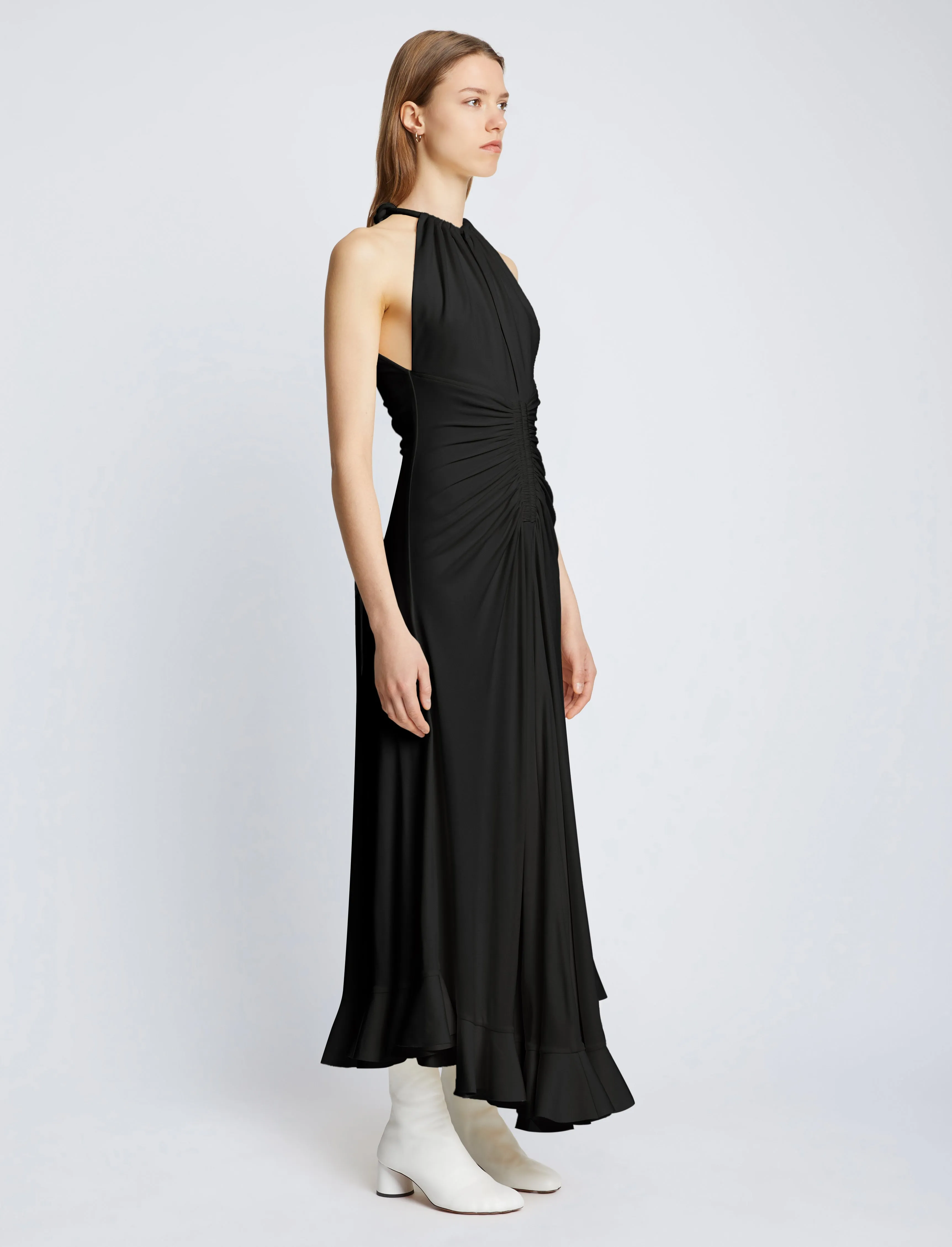 Crepe Jersey Ruched Dress sold by Proenza Schouler product image thumbnail 3