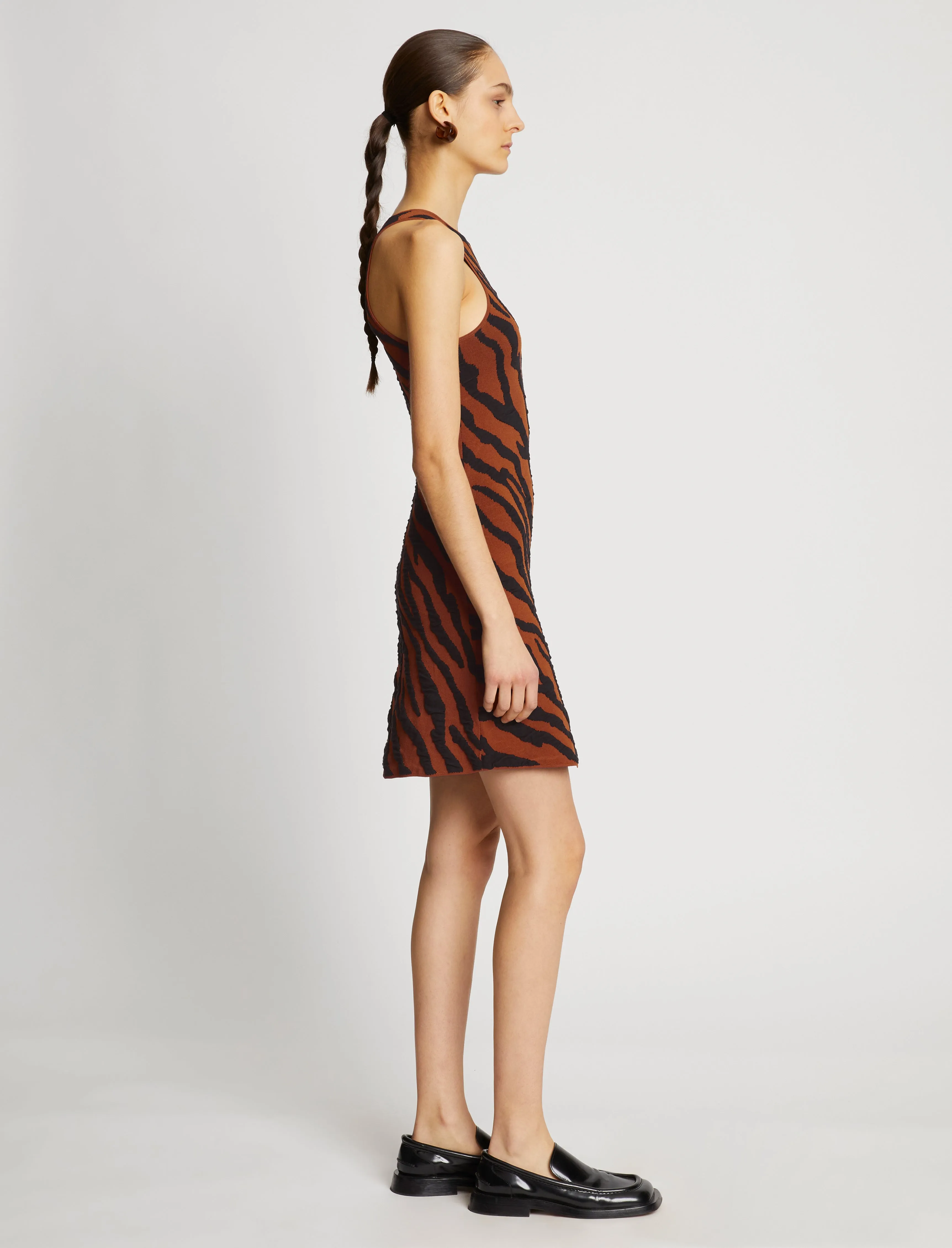 Zebra Stripe Knit Dress - HONEY/BLACK sold by Proenza Schouler product image thumbnail 3