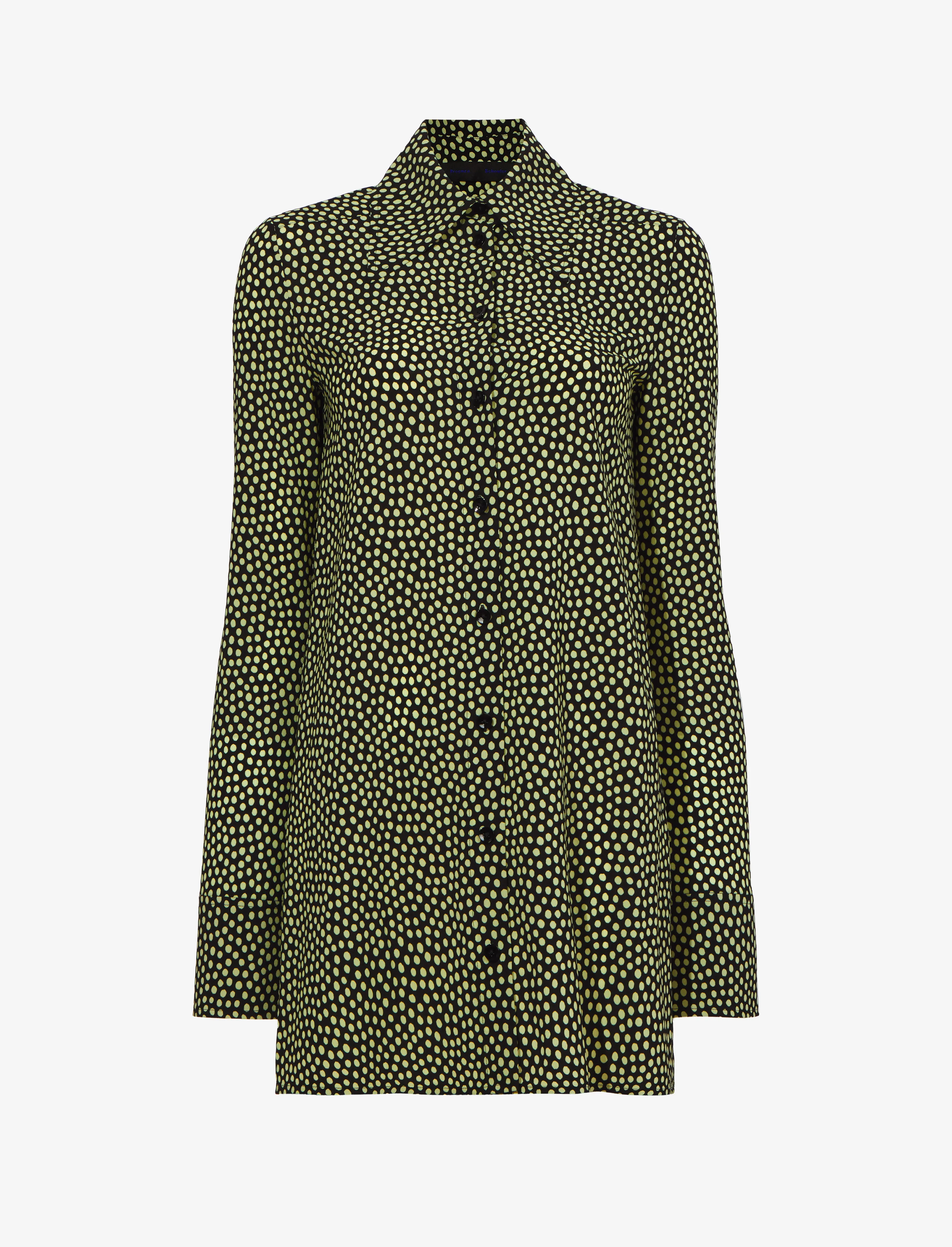 Printed Dot Crepe De Chine Shirt sold by Proenza Schouler