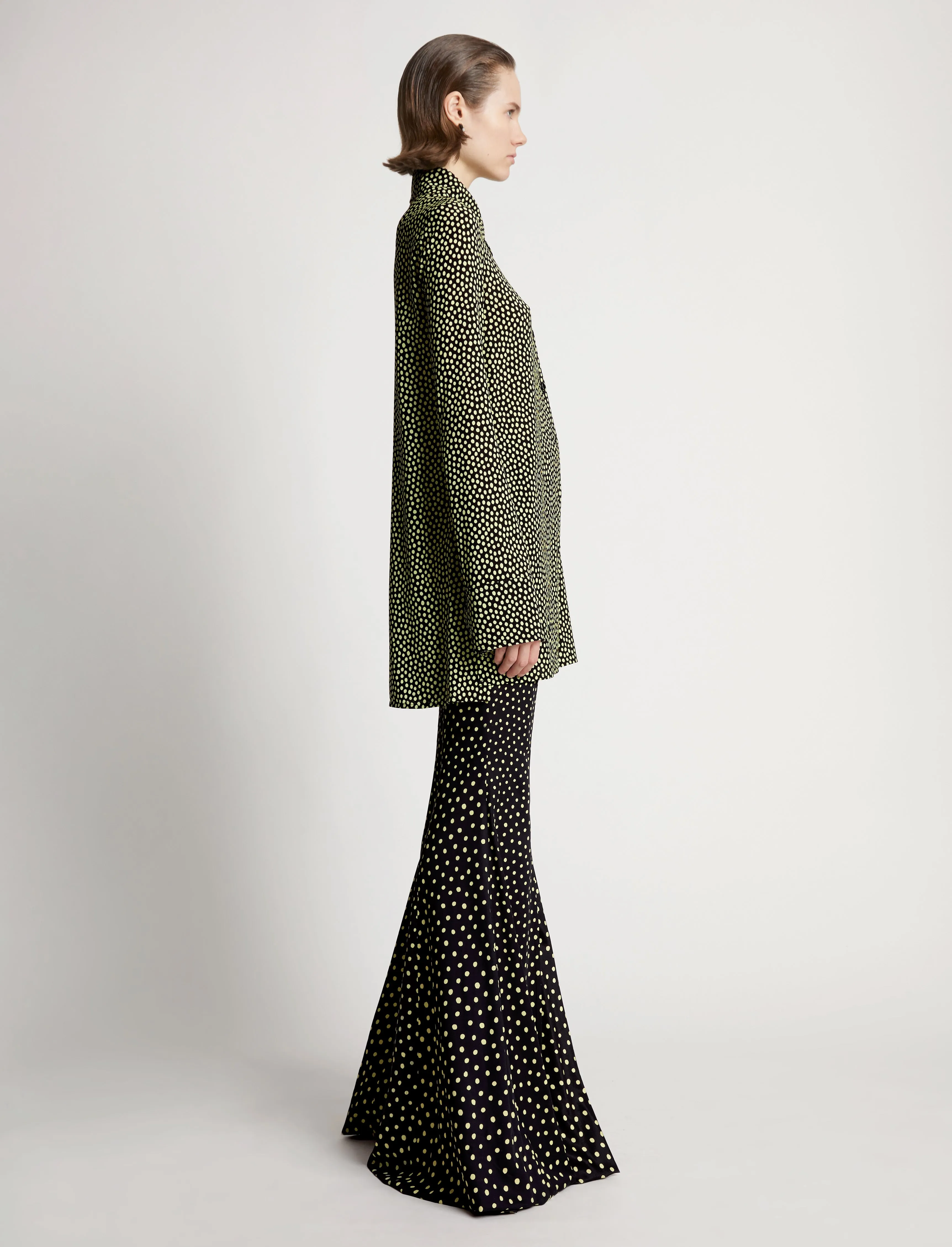 Printed Dot Crepe De Chine Shirt sold by Proenza Schouler product image thumbnail 4