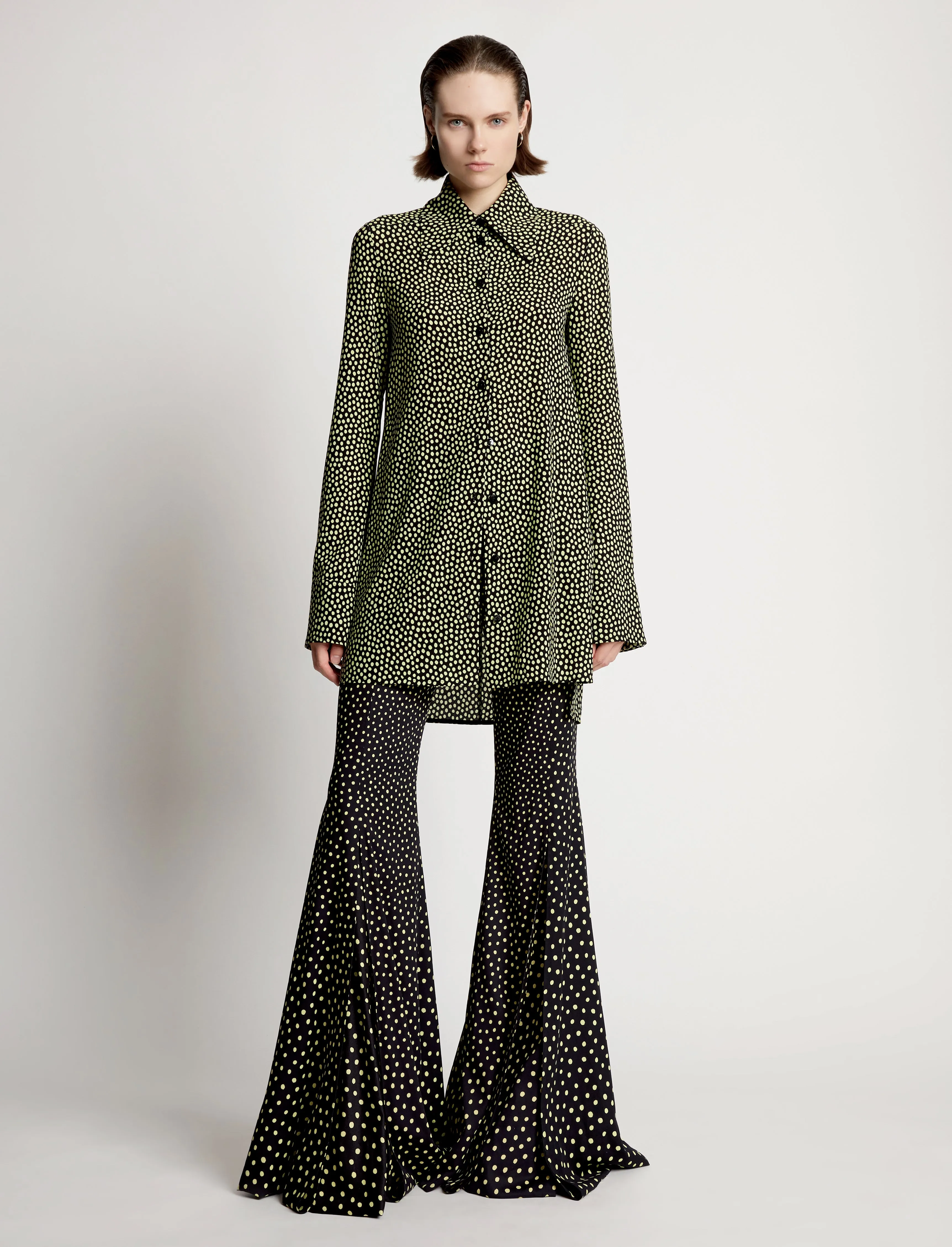Printed Dot Crepe De Chine Shirt sold by Proenza Schouler product image thumbnail 3