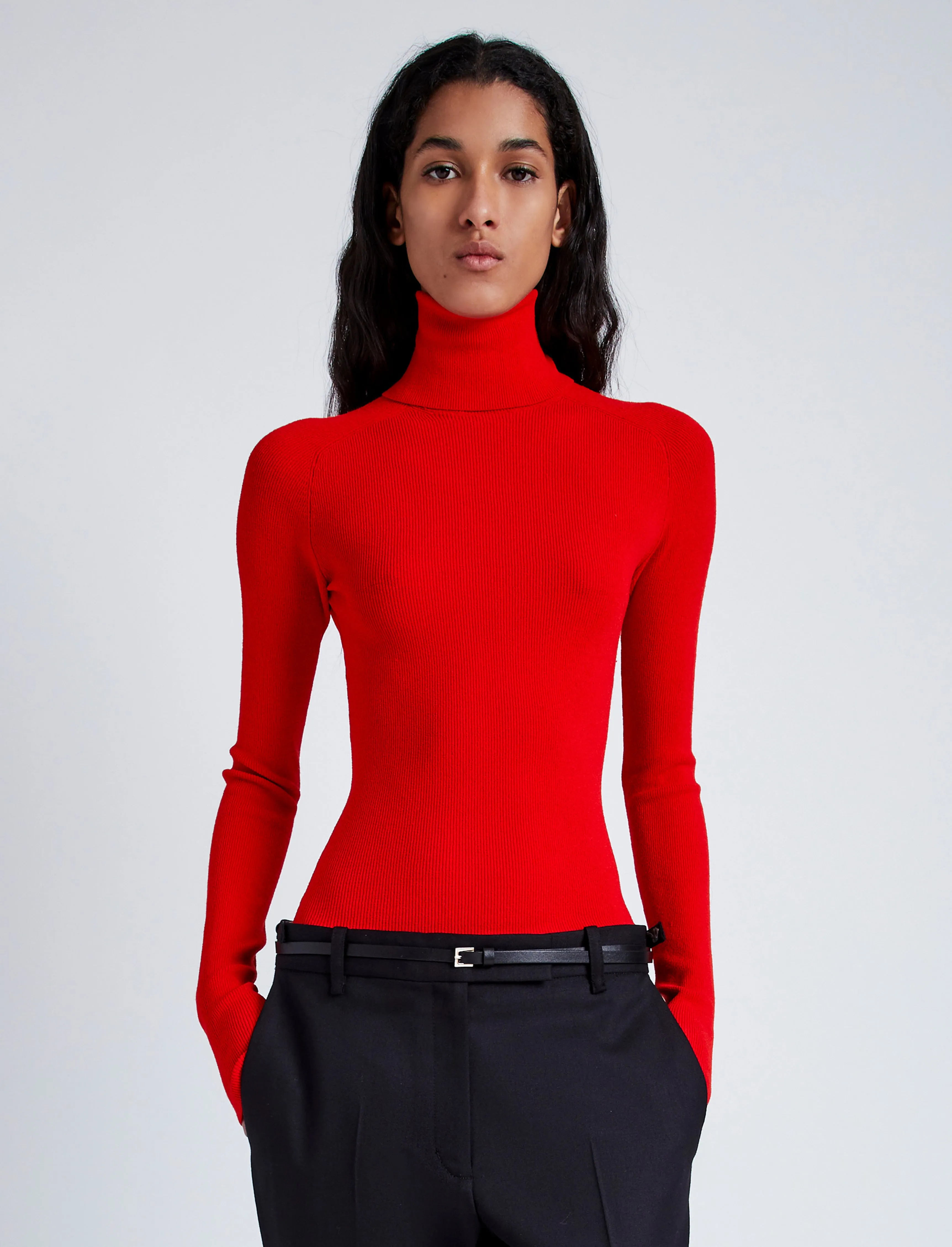 Fox Top In Matte Viscose Rib sold by Proenza Schouler product image thumbnail 2