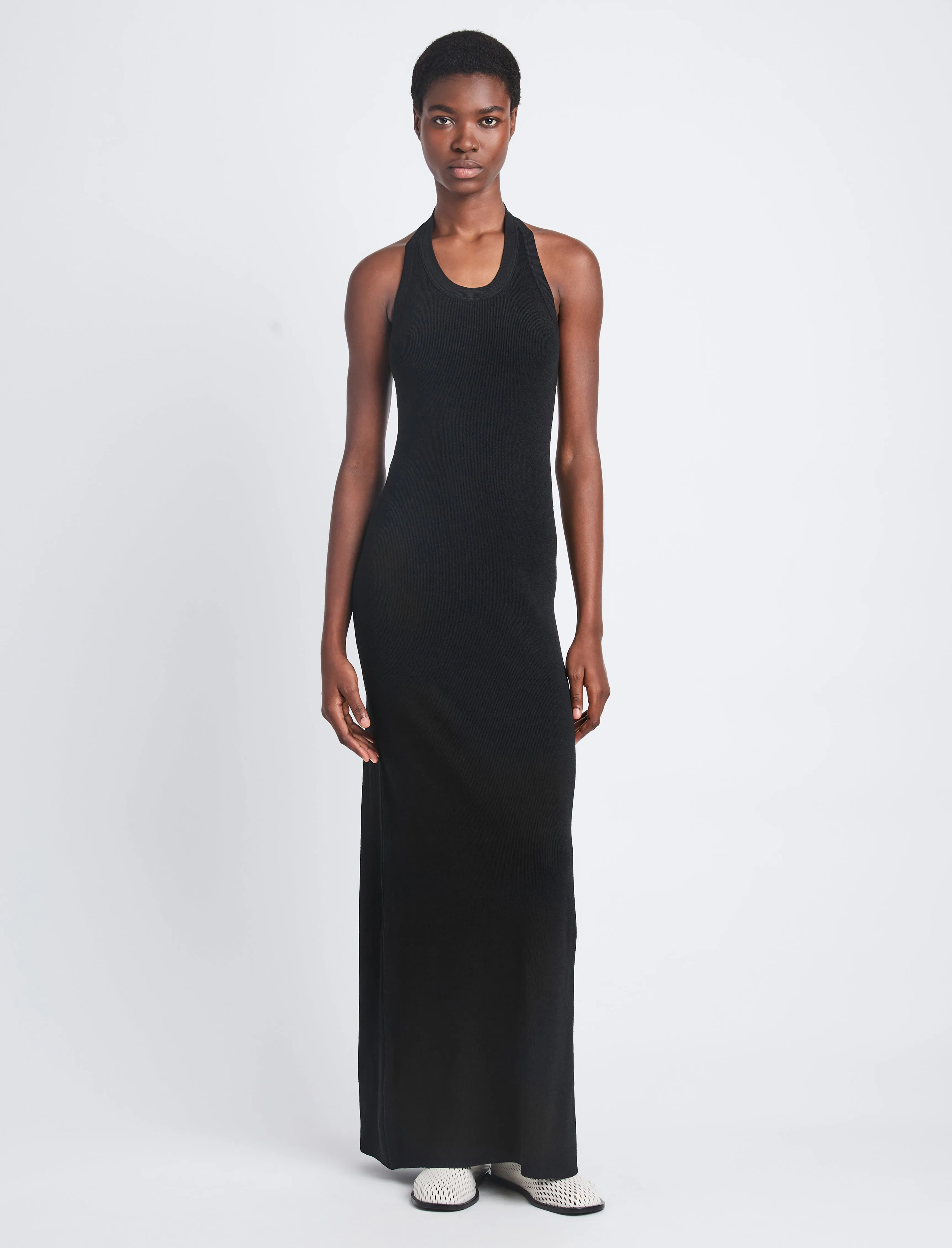 Meryl Dress in Matte Viscose Rib sold by Proenza Schouler product image thumbnail 2