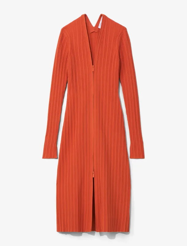 Rib Knit Zip Cardigan Dress sold by Proenza Schouler