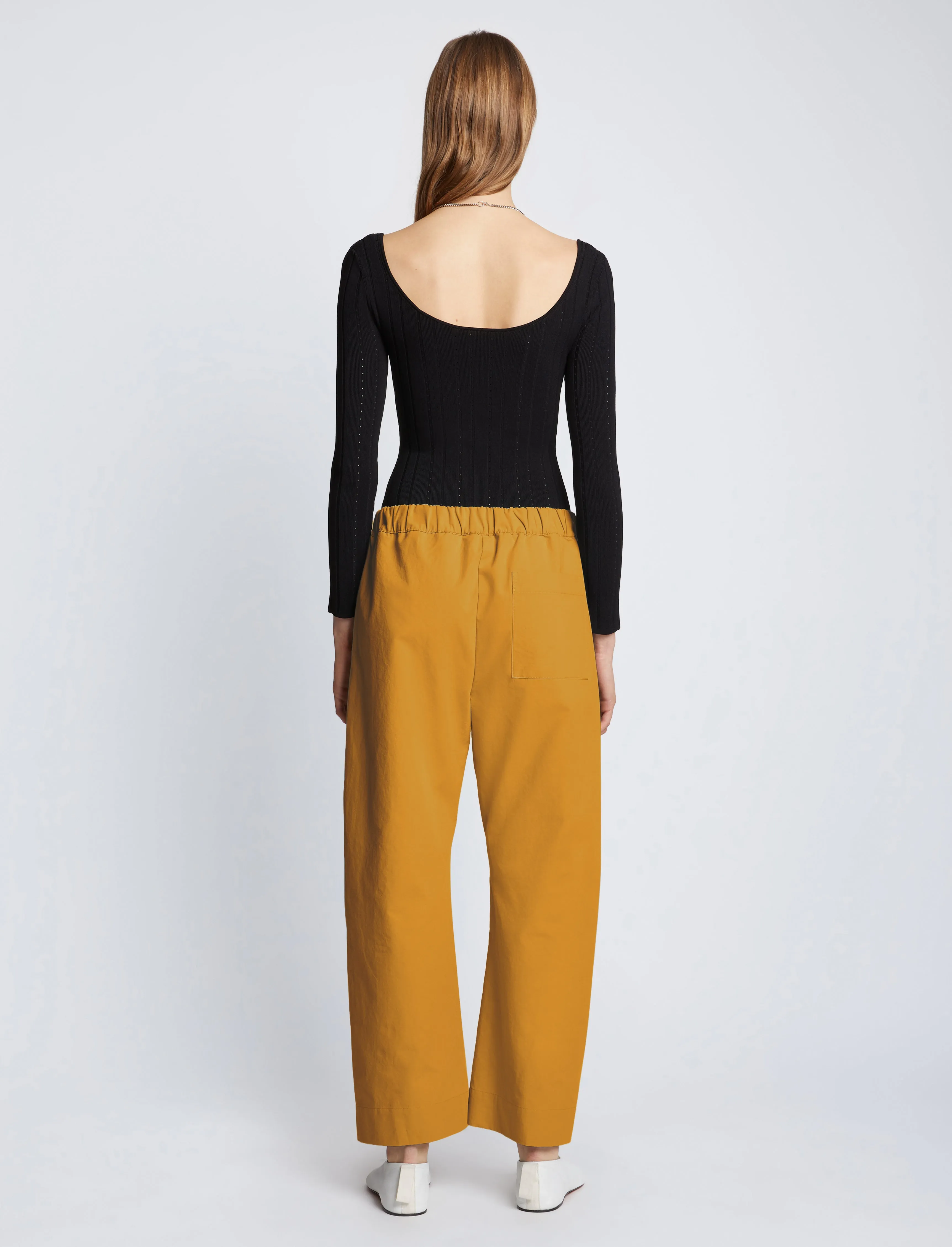 Solid Cotton Linen Easy Pants sold by Proenza Schouler product image thumbnail 4