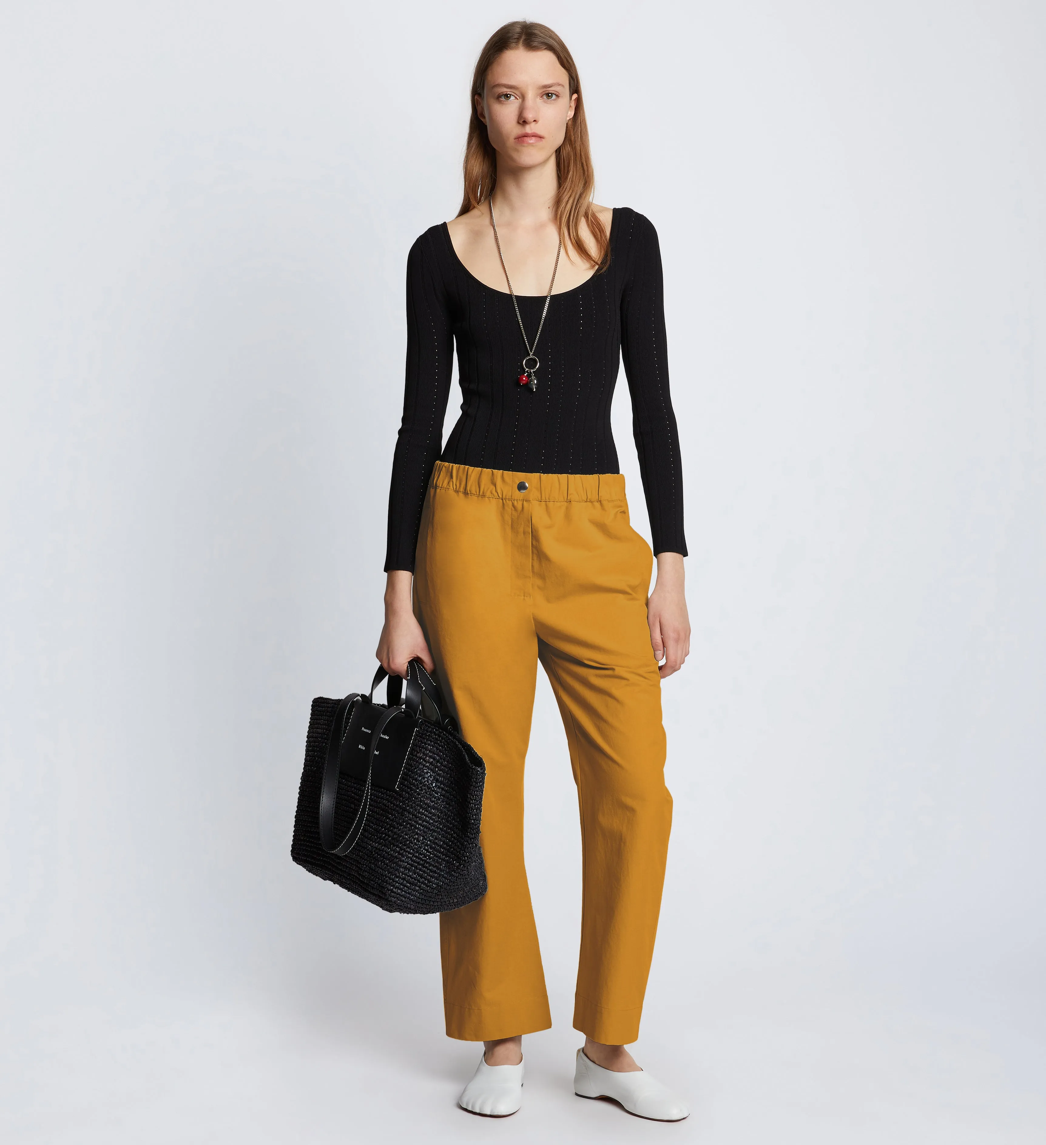 Solid Cotton Linen Easy Pants sold by Proenza Schouler product image thumbnail 2