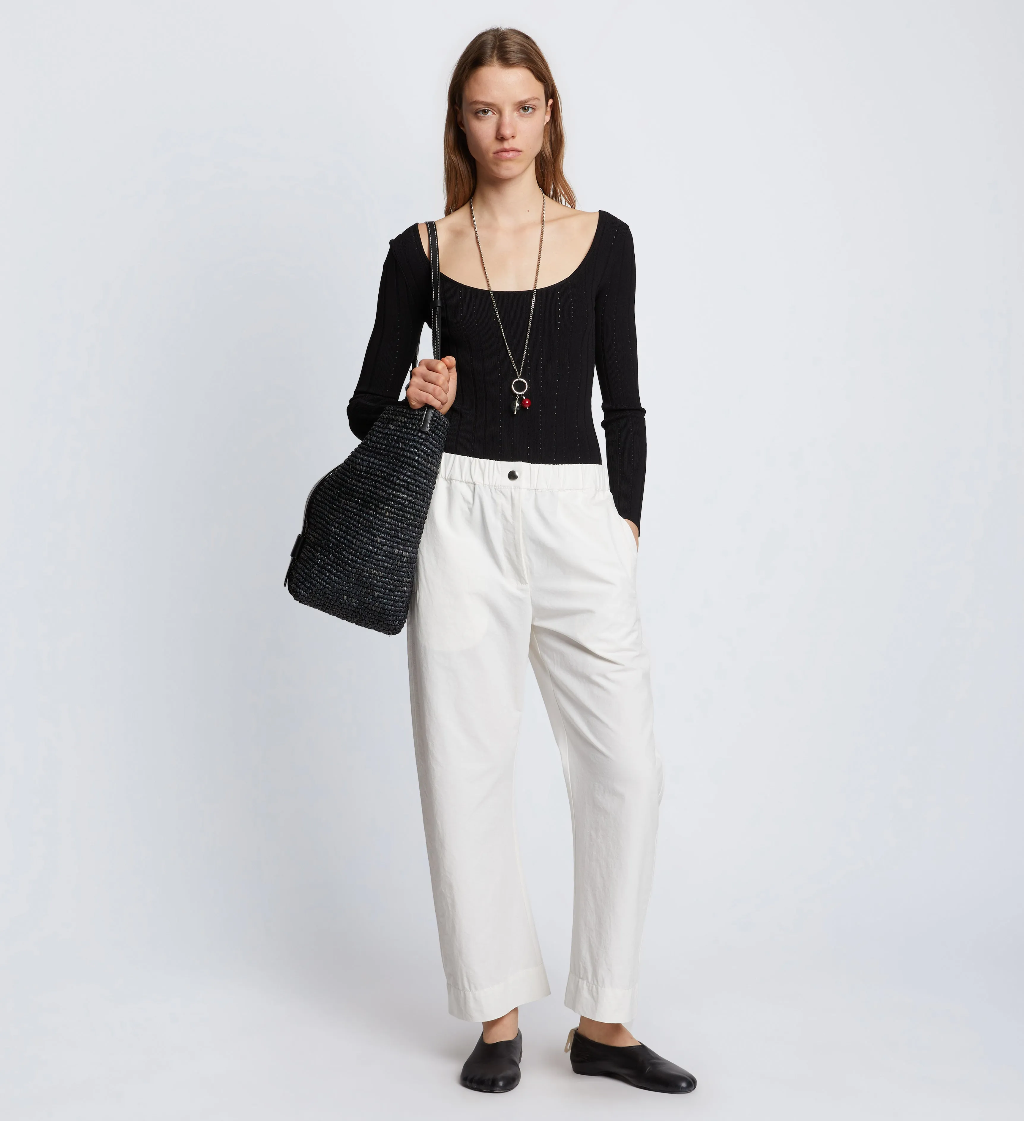 Solid Cotton Linen Easy Pants sold by Proenza Schouler product image thumbnail 2