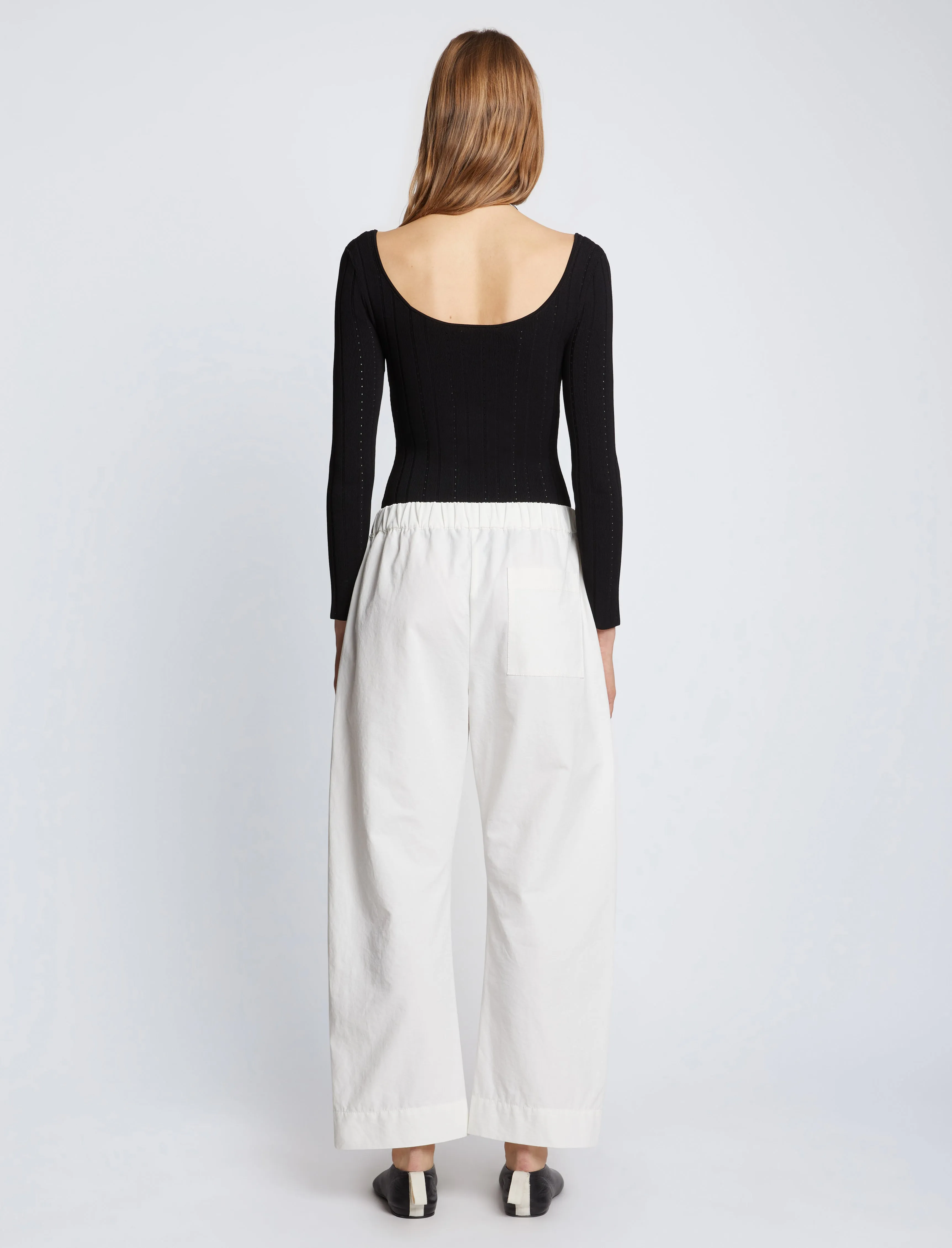 Solid Cotton Linen Easy Pants sold by Proenza Schouler product image thumbnail 4