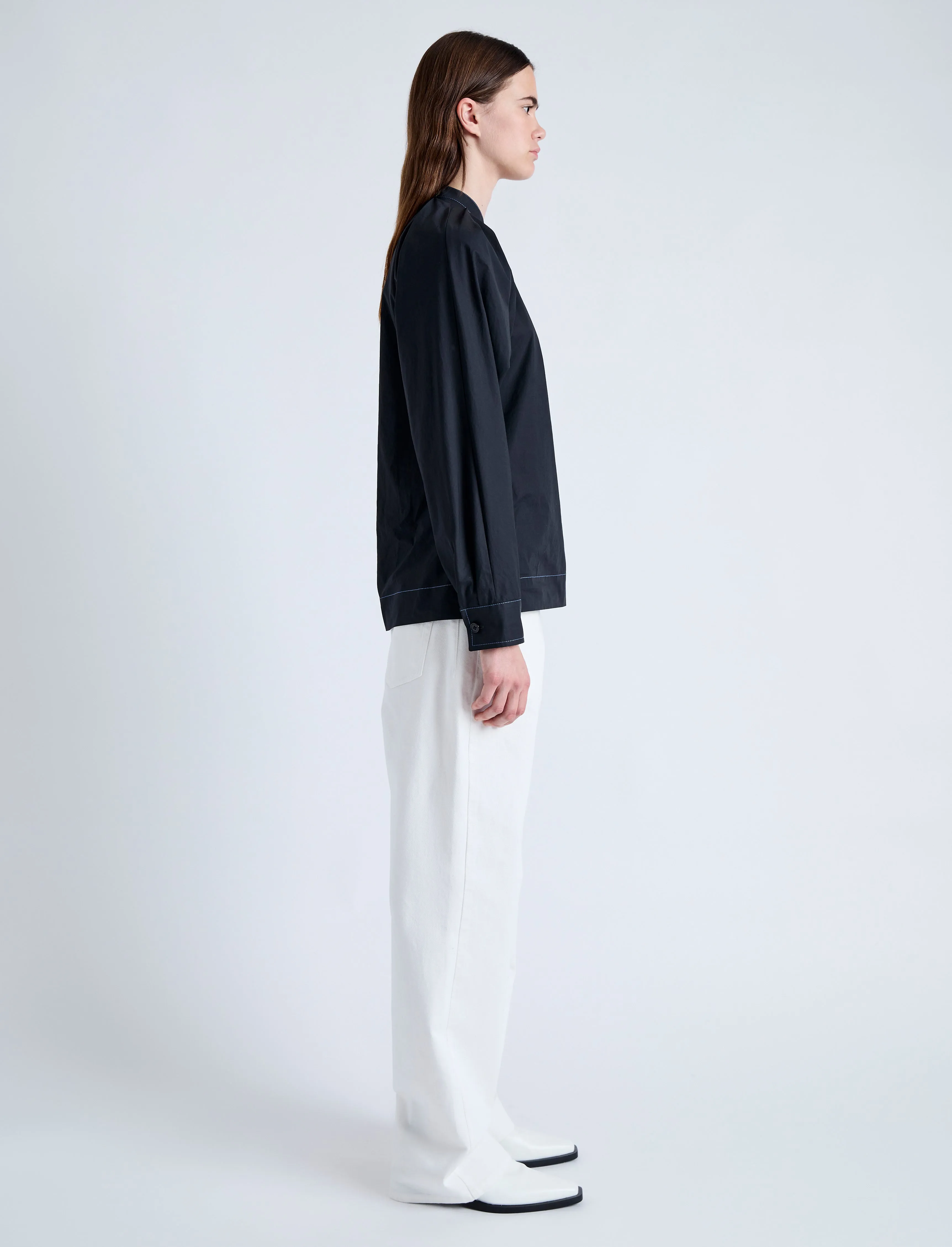 Carter Top in Tech Poplin sold by Proenza Schouler product image thumbnail 4