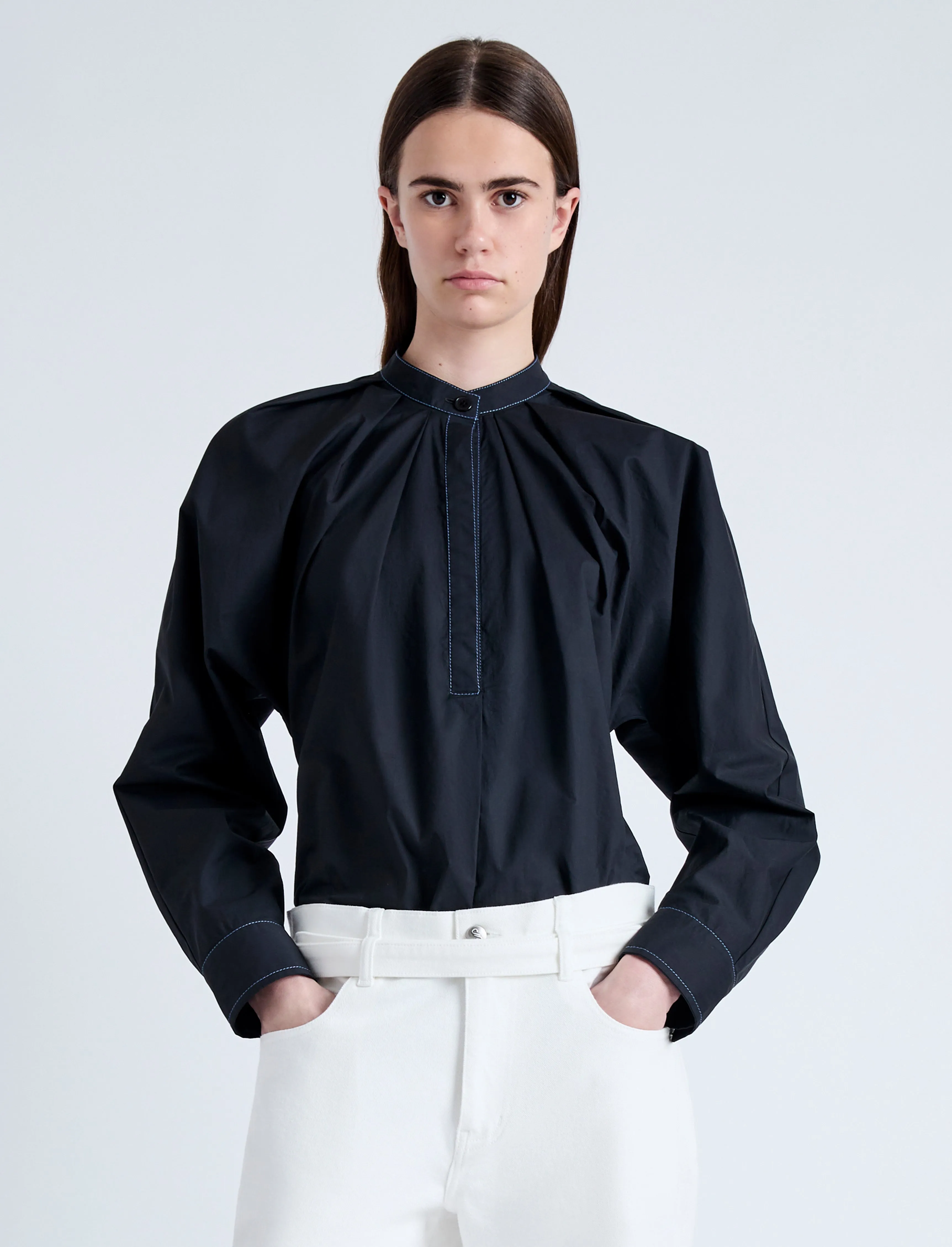 Carter Top in Tech Poplin sold by Proenza Schouler product image thumbnail 2