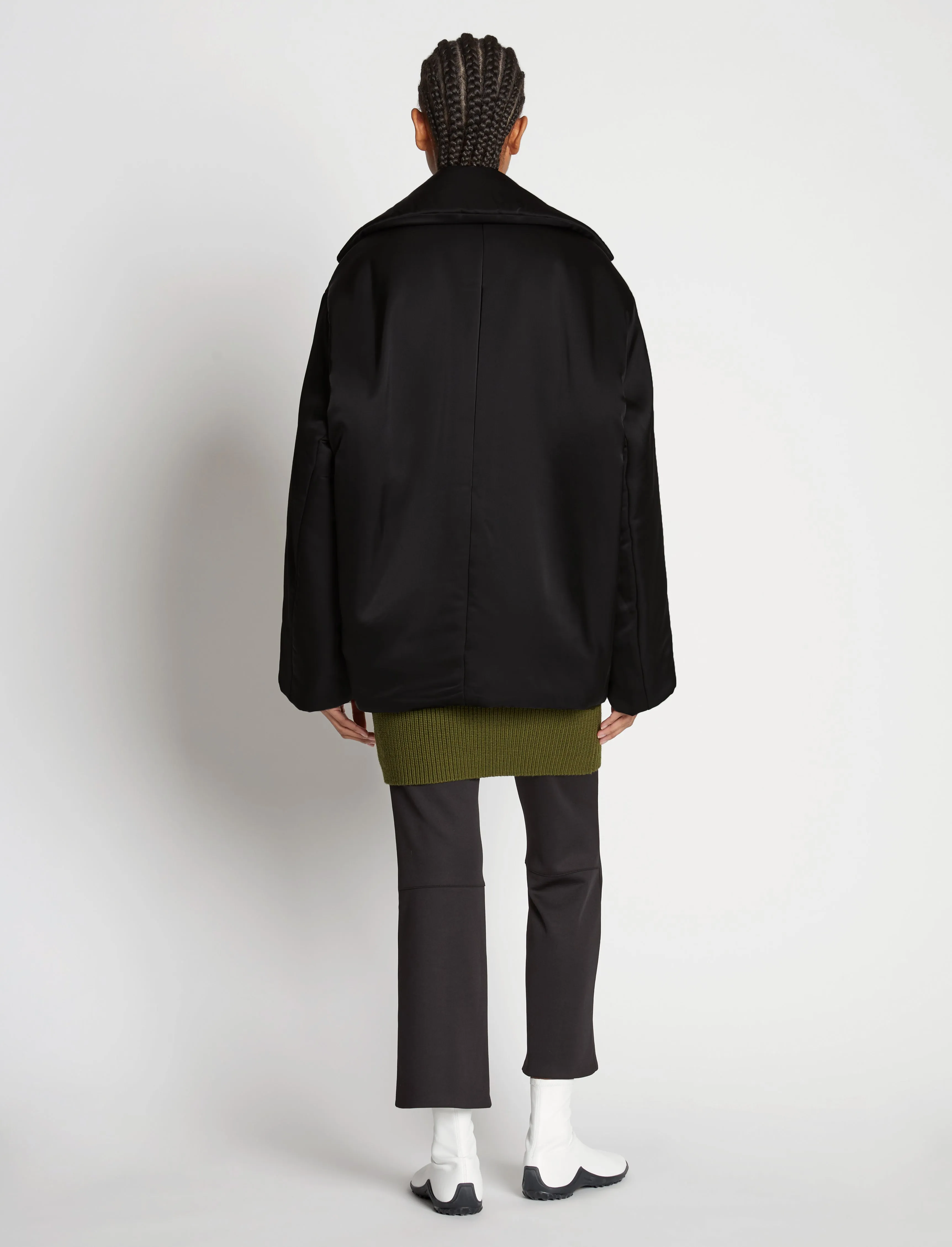 Waisted Satin Jacket sold by Proenza Schouler product image thumbnail 5