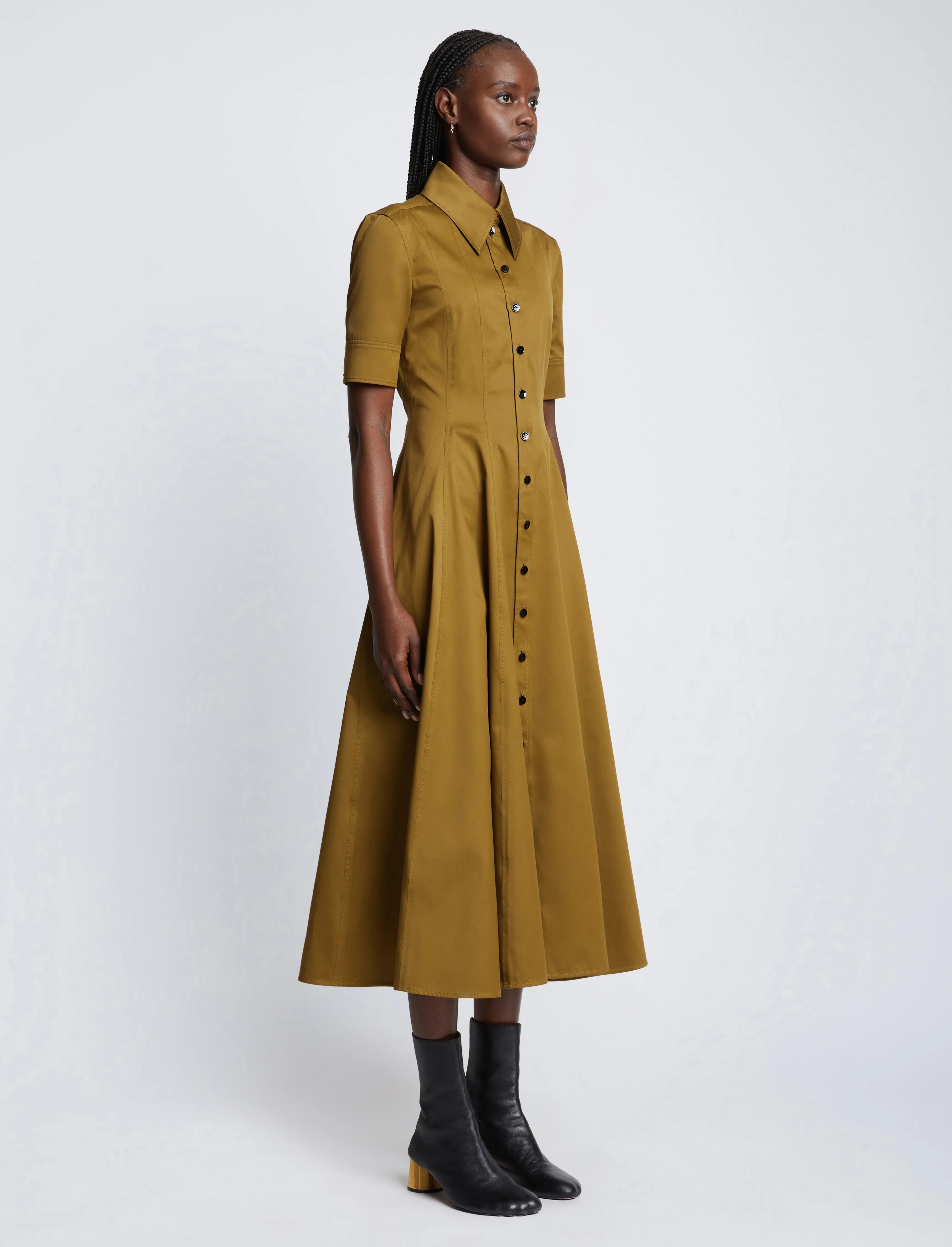 Silk Cotton Shirt Dress sold by Proenza Schouler product image thumbnail 3