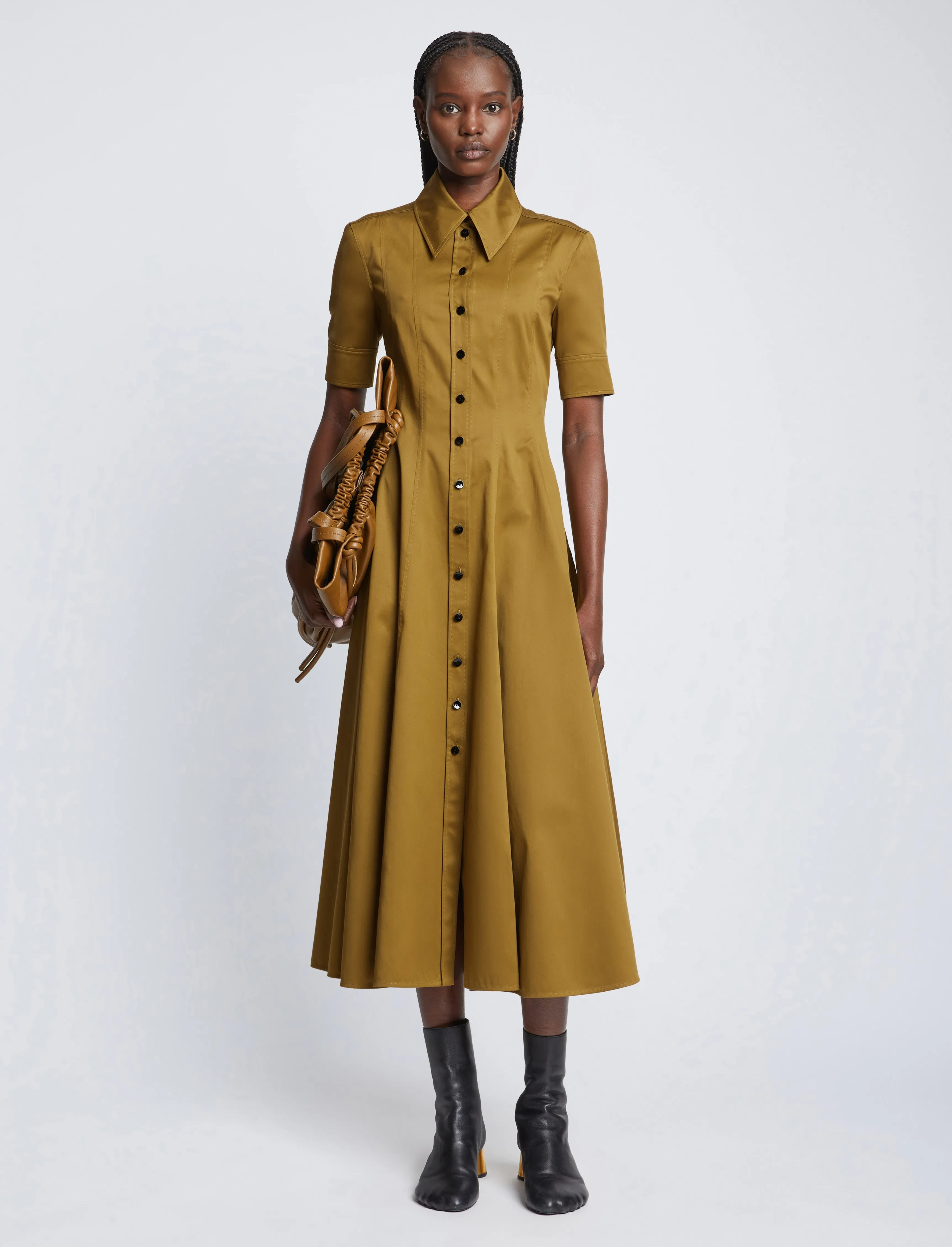 Silk Cotton Shirt Dress sold by Proenza Schouler product image thumbnail 2