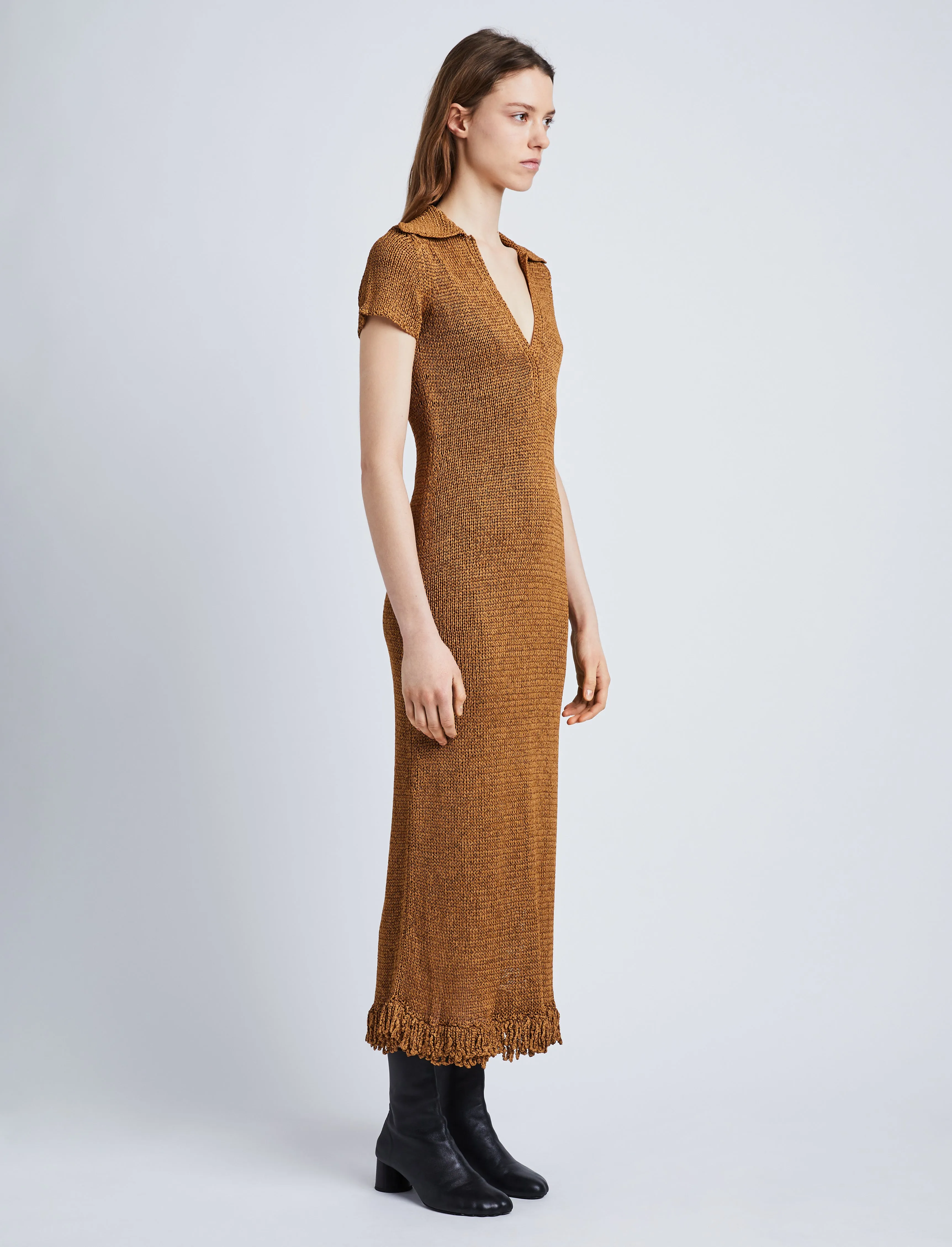 Ribbon Crochet Fringe Dress sold by Proenza Schouler product image thumbnail 3