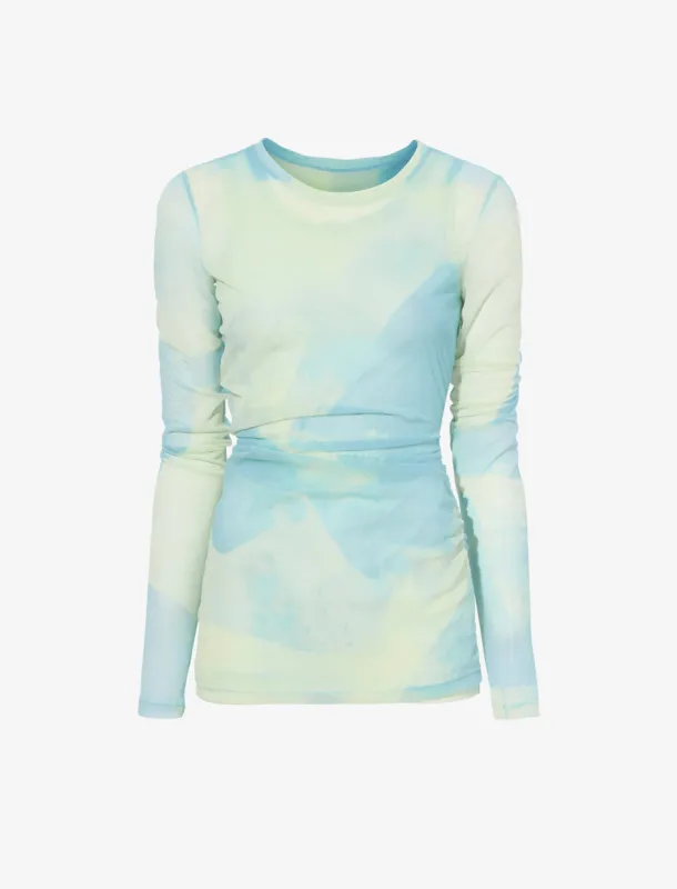 Amber Top in Printed Nylon Jersey sold by Proenza Schouler