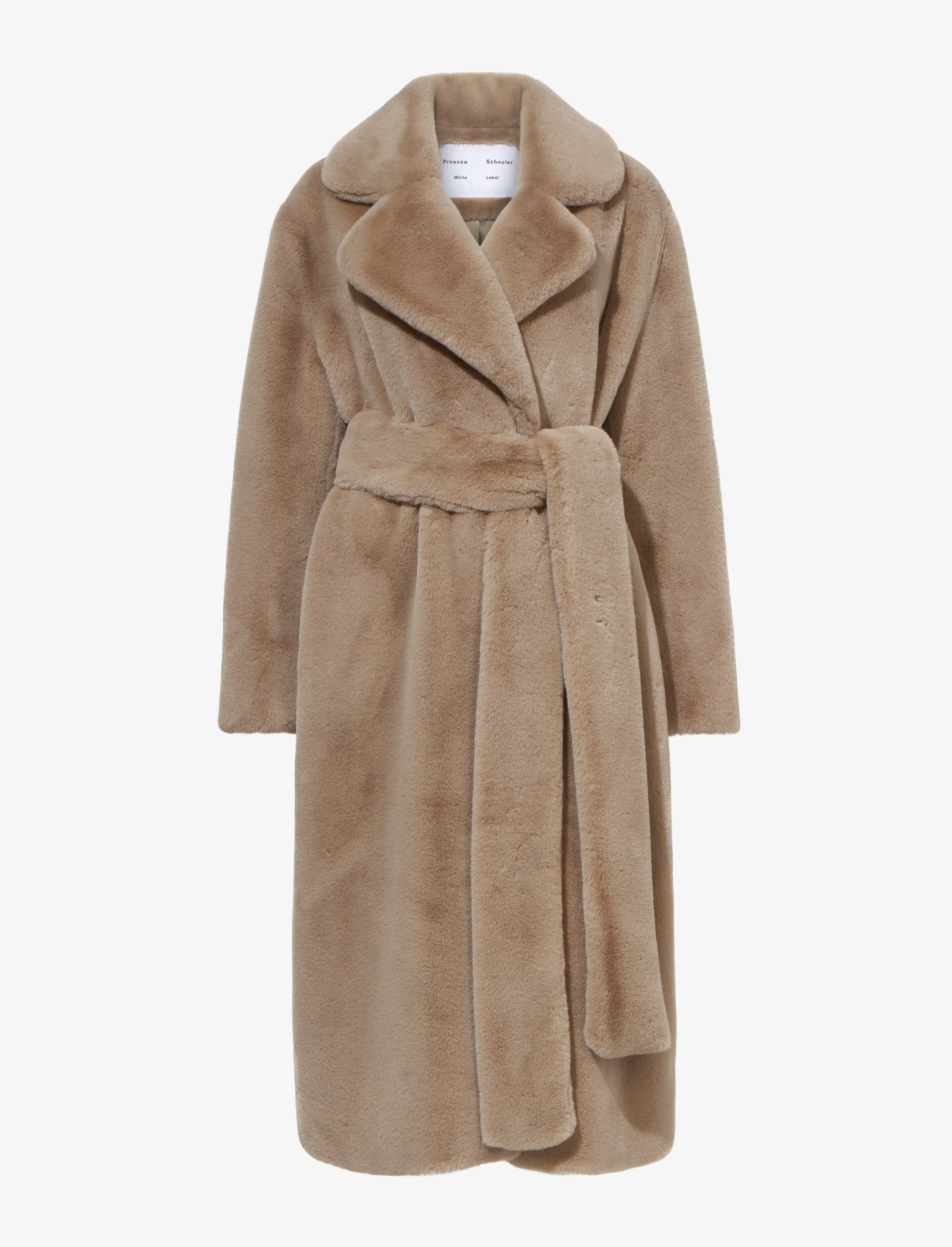 Faux Fur Belted Coat sold by Proenza Schouler
