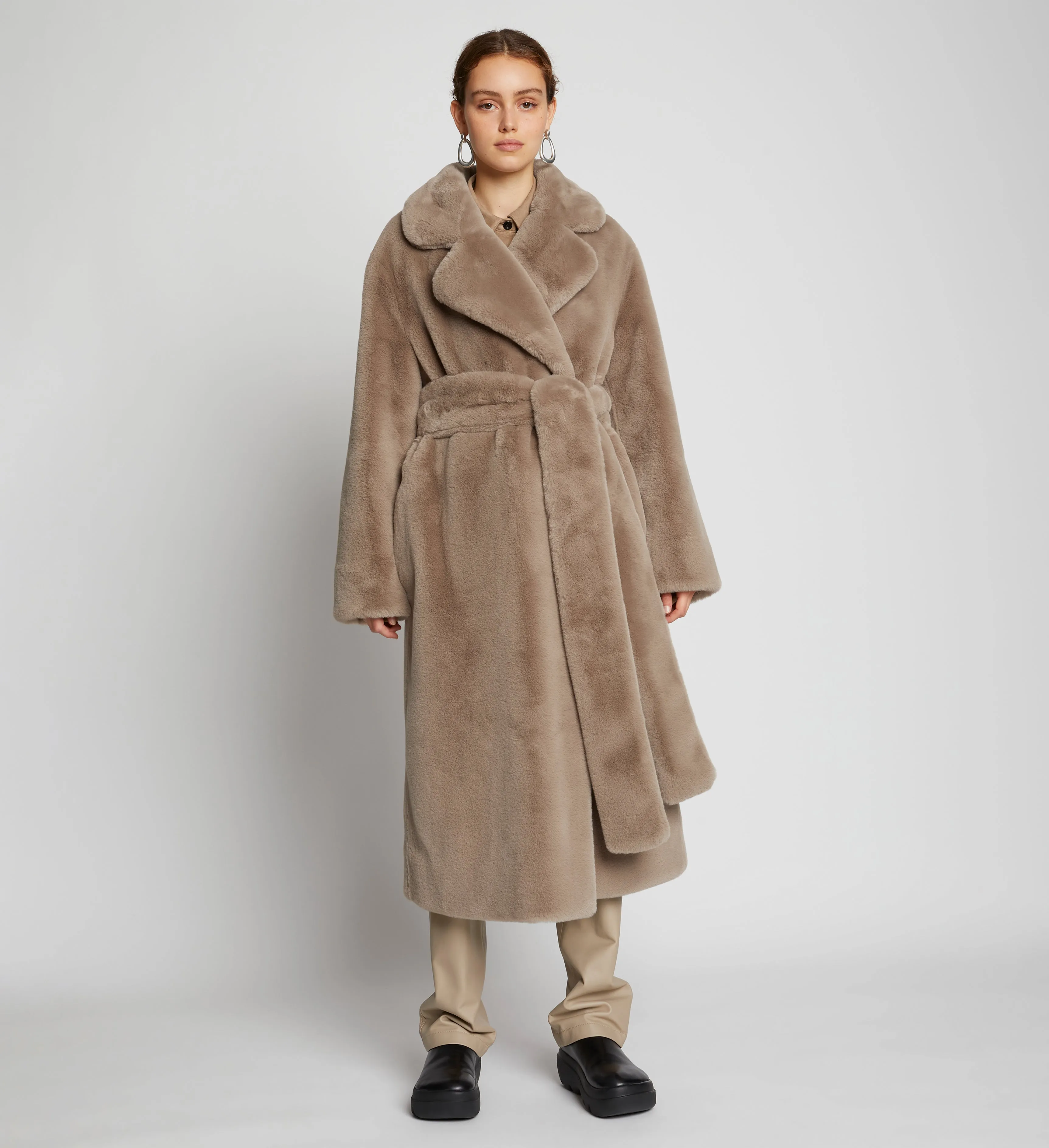 Faux Fur Belted Coat sold by Proenza Schouler product image thumbnail 2