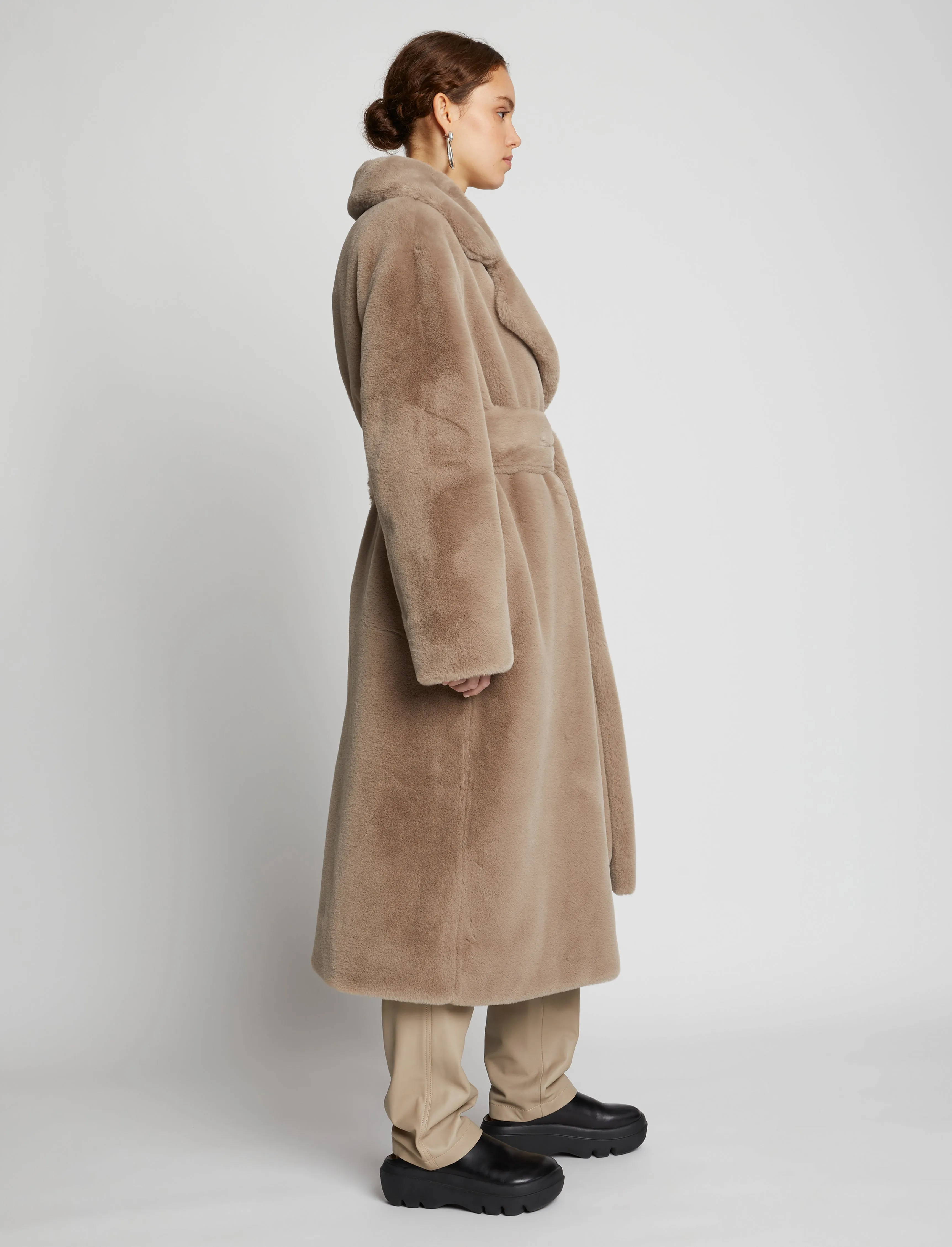 Faux Fur Belted Coat sold by Proenza Schouler product image thumbnail 3