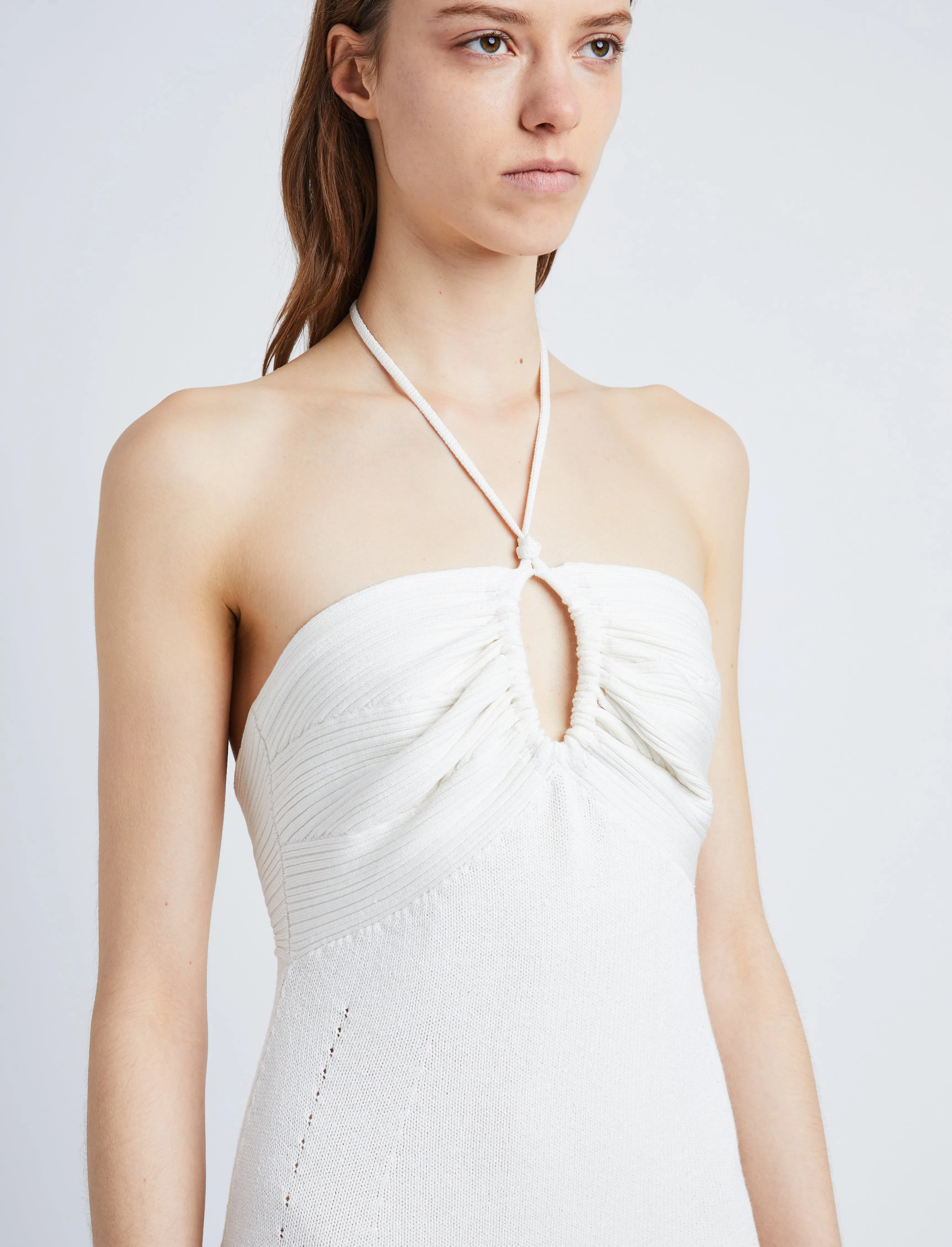 Textured Cotton Knit Halter Dress sold by Proenza Schouler product image thumbnail 5