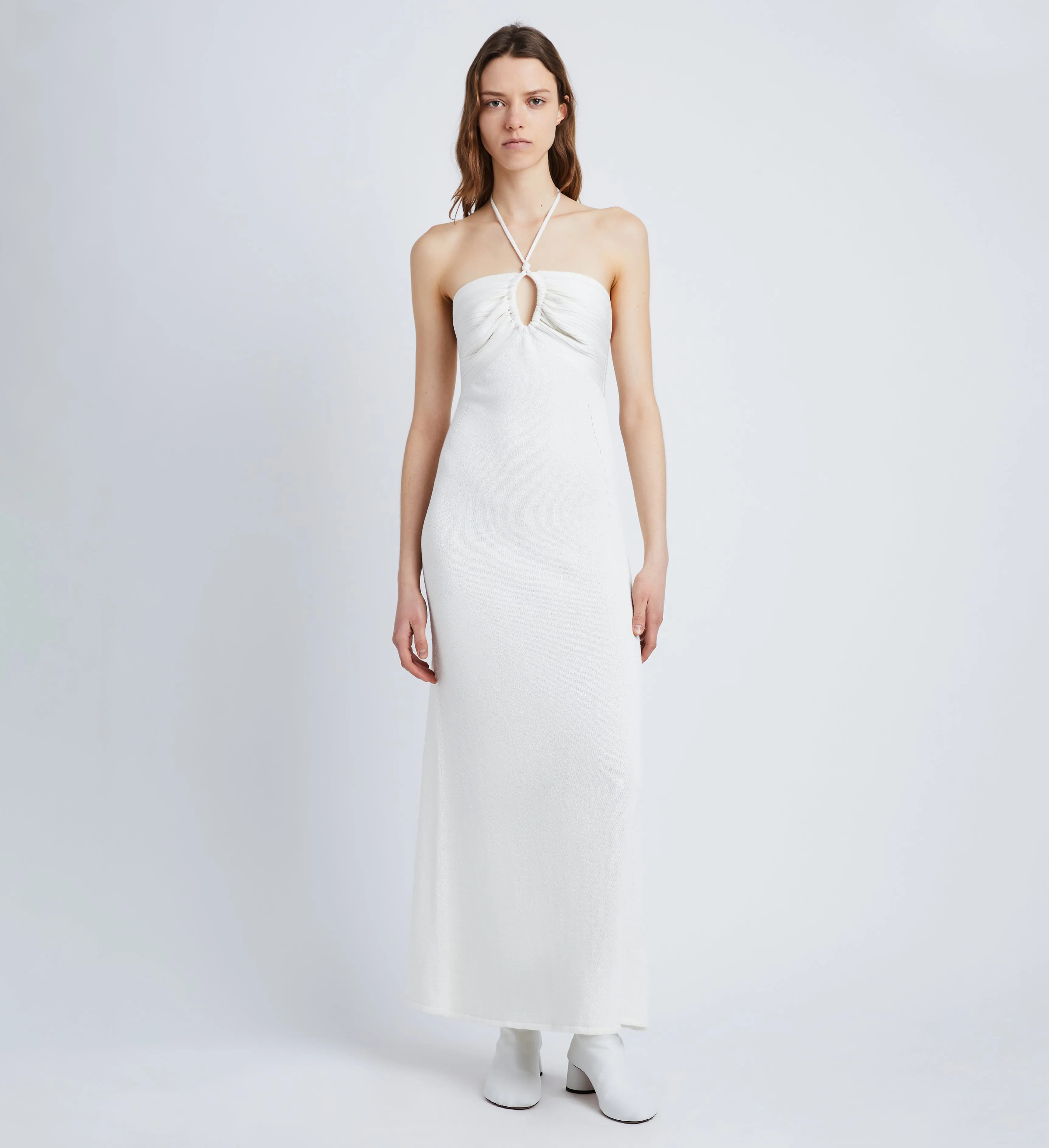 Textured Cotton Knit Halter Dress sold by Proenza Schouler product image thumbnail 2