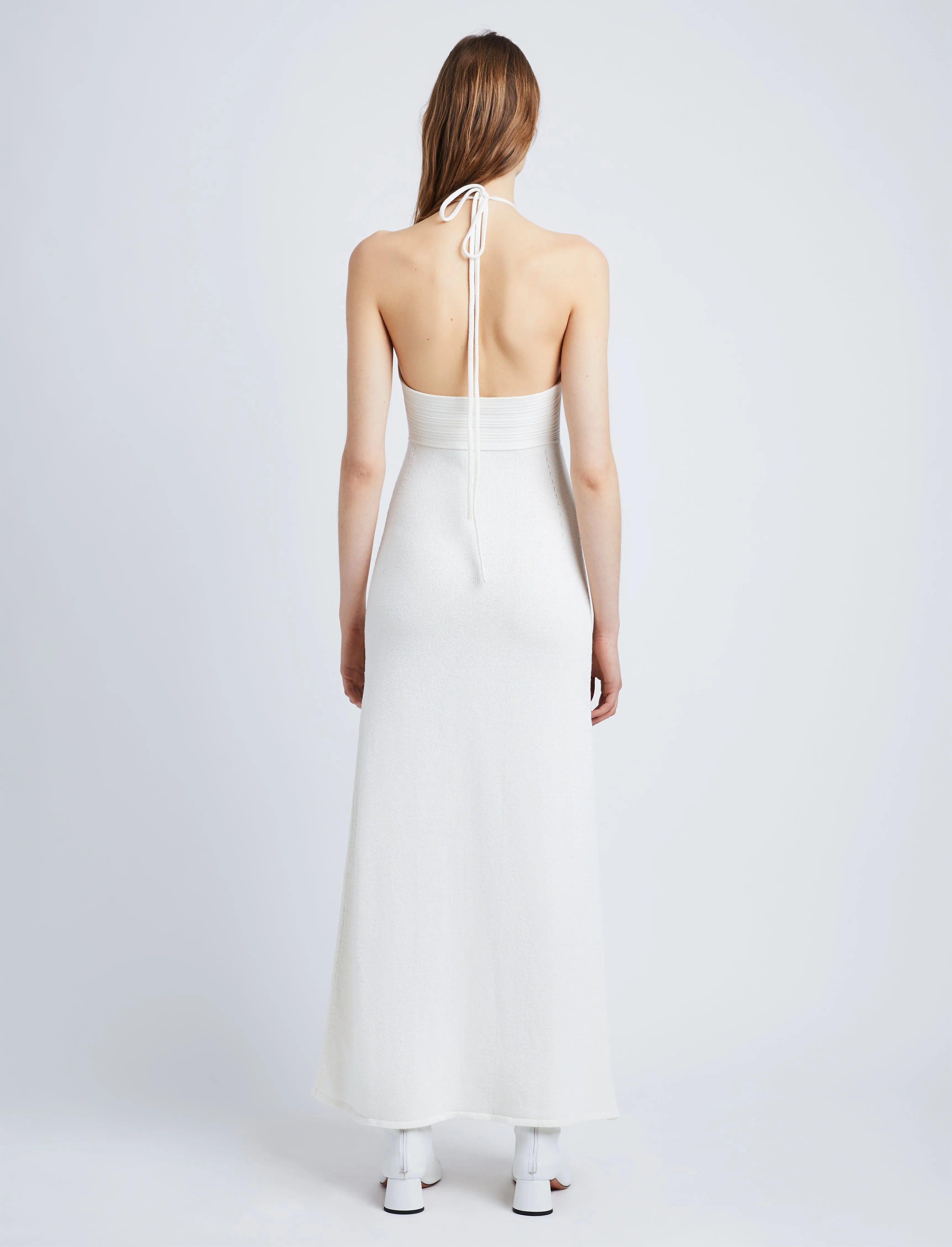 Textured Cotton Knit Halter Dress sold by Proenza Schouler product image thumbnail 4