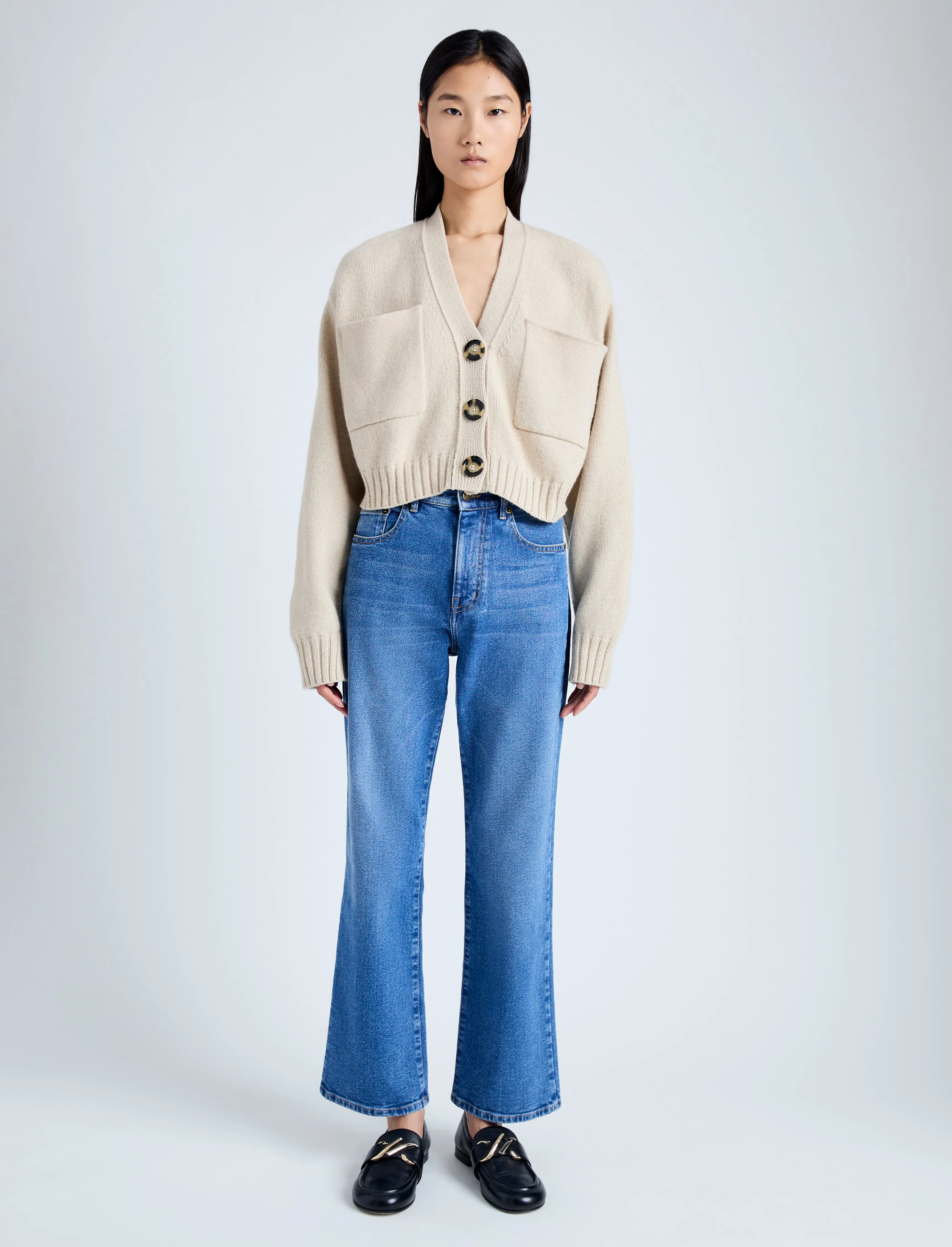 Sofia Cardigan in Eco Cashmere sold by Proenza Schouler product image thumbnail 3