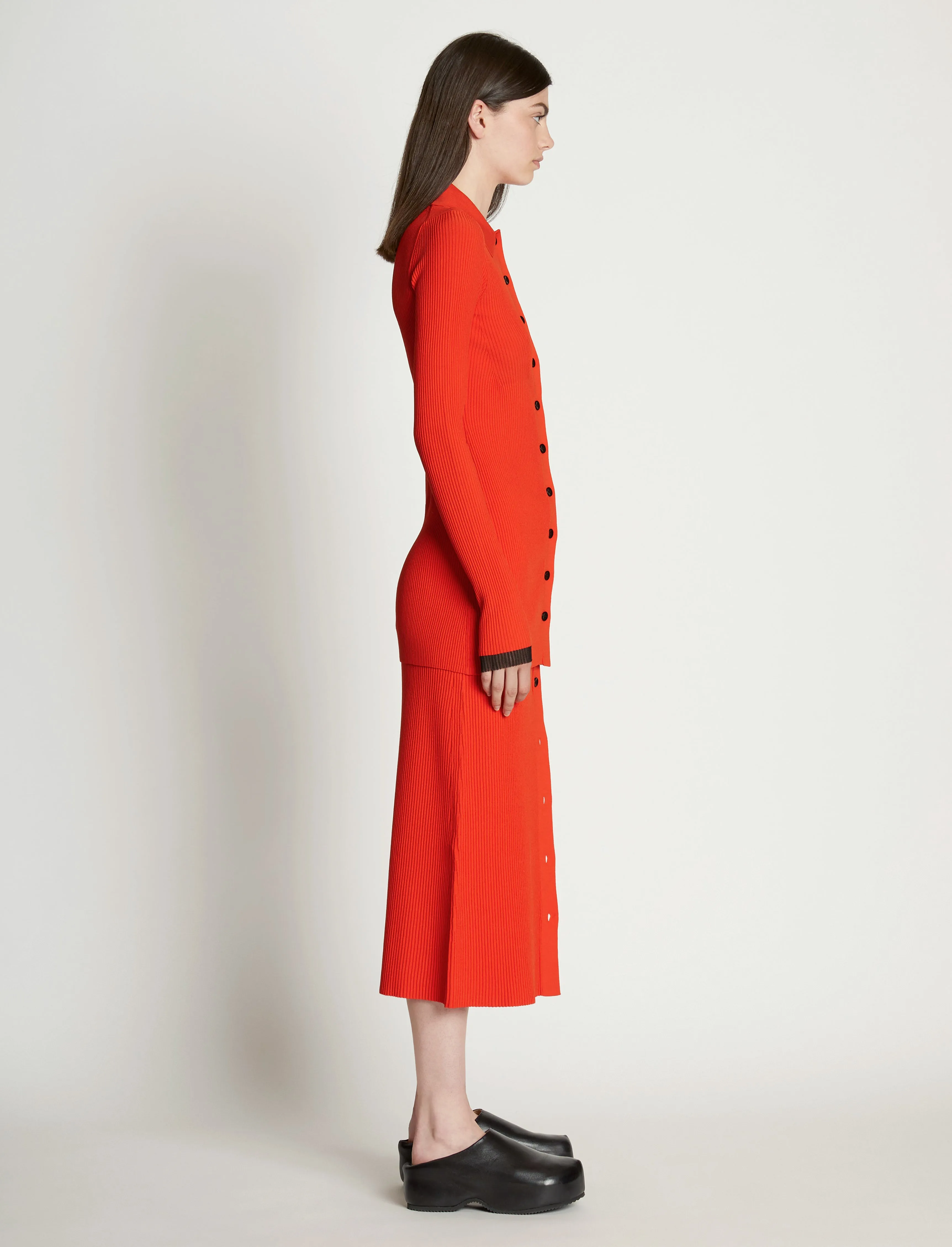 Rib Knit Fitted Cardigan sold by Proenza Schouler product image thumbnail 4