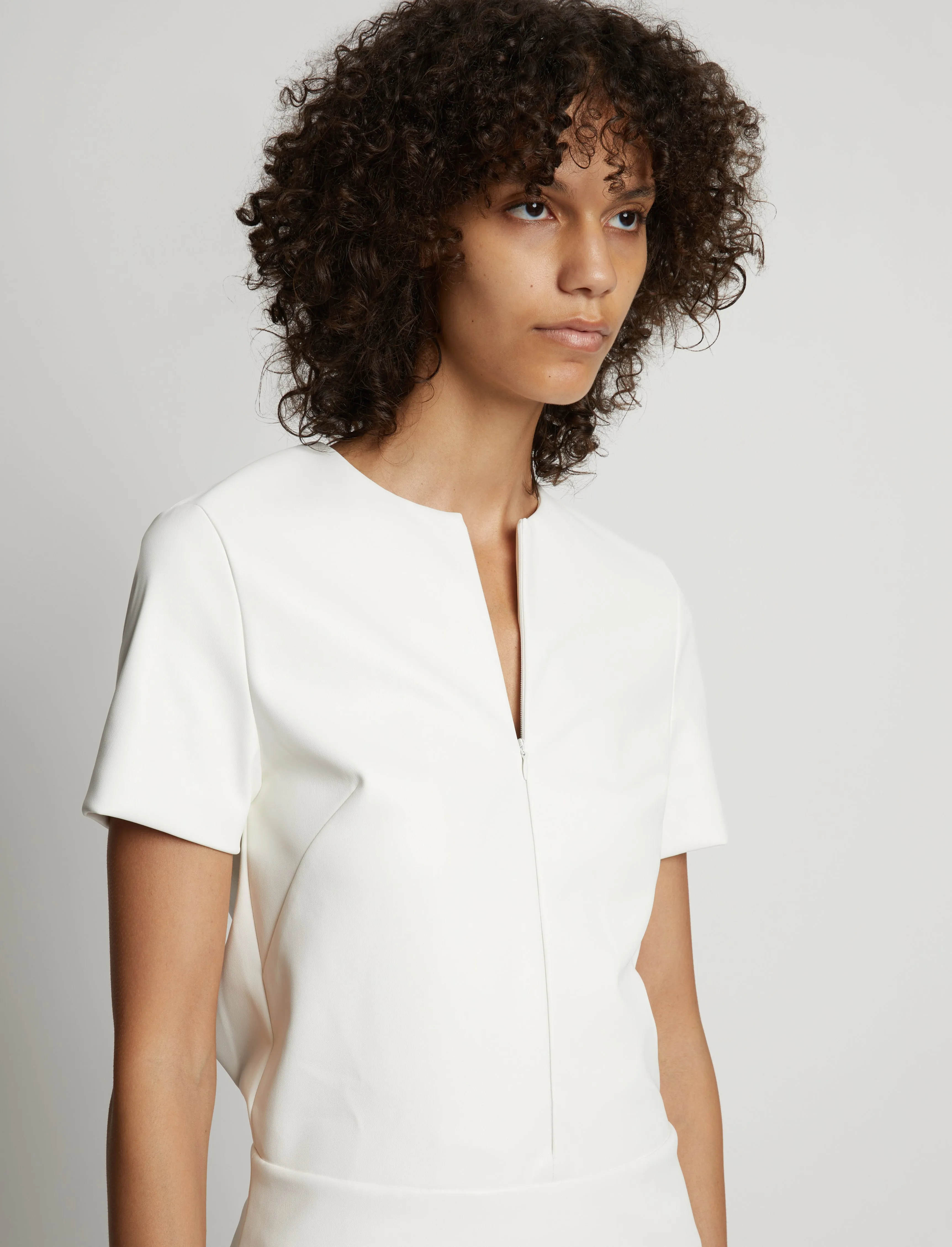 Faux Leather Ruffle Mini Dress sold by Proenza Schouler product image thumbnail 5