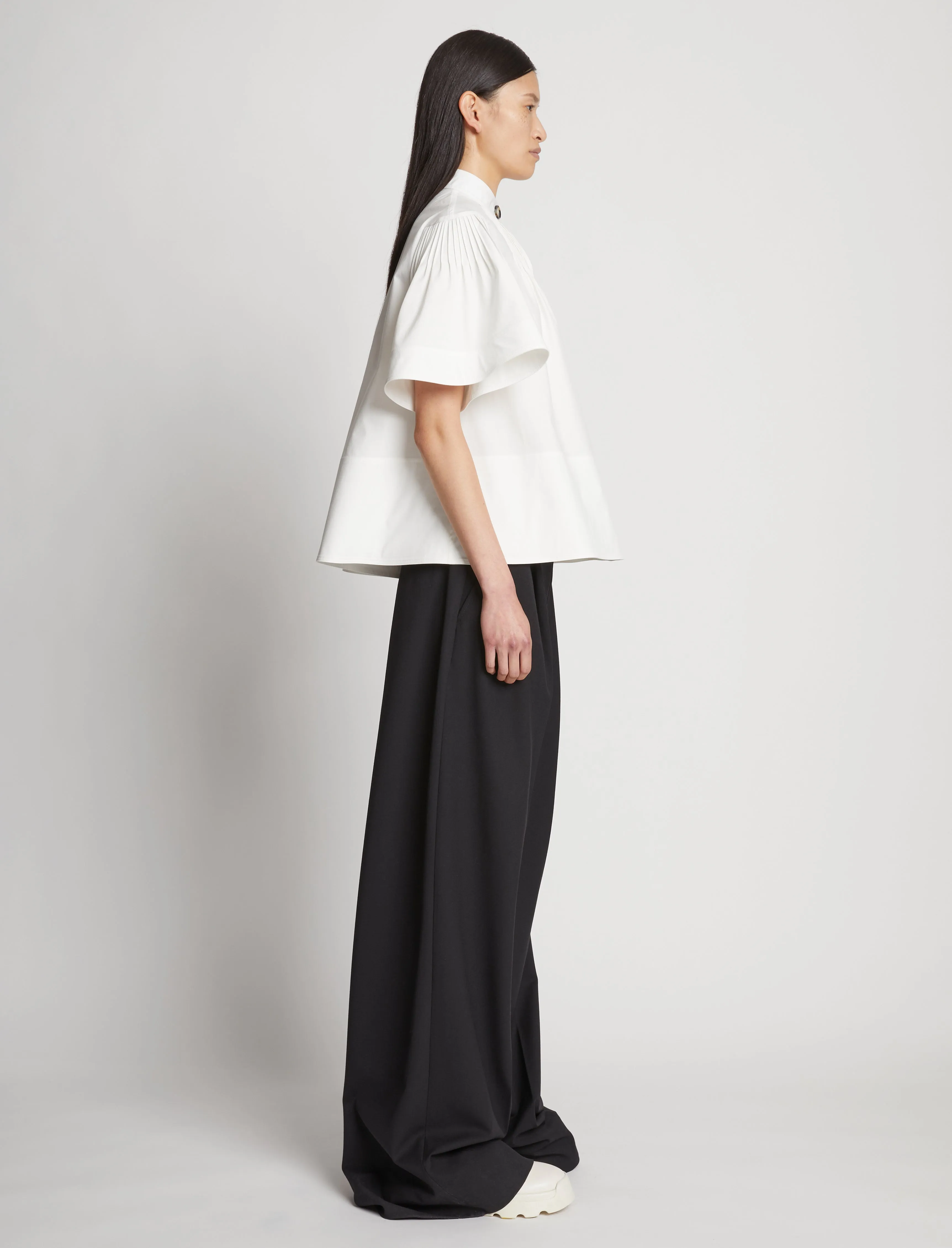 Poplin Pintuck Top sold by Proenza Schouler product image thumbnail 4