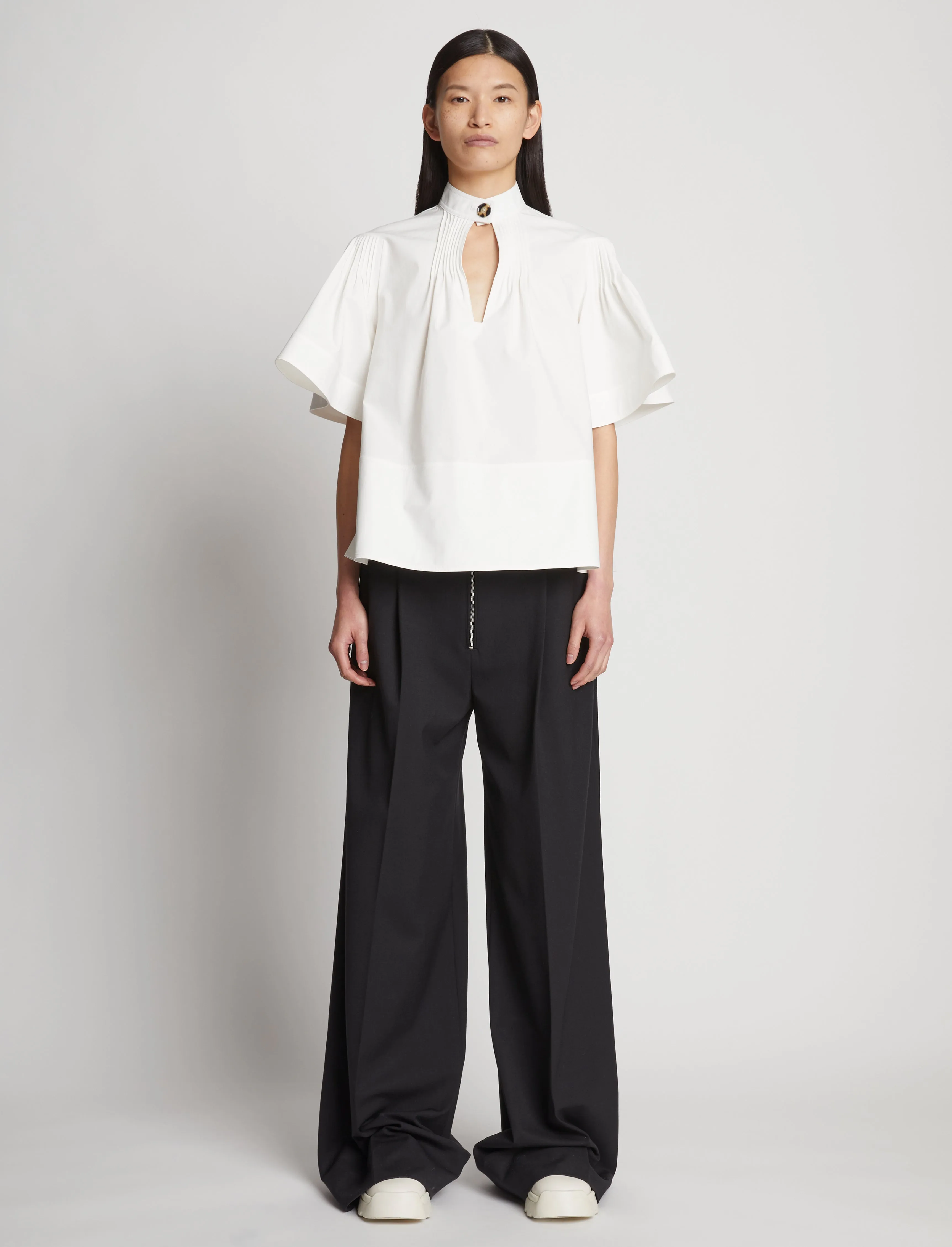 Poplin Pintuck Top sold by Proenza Schouler product image thumbnail 3