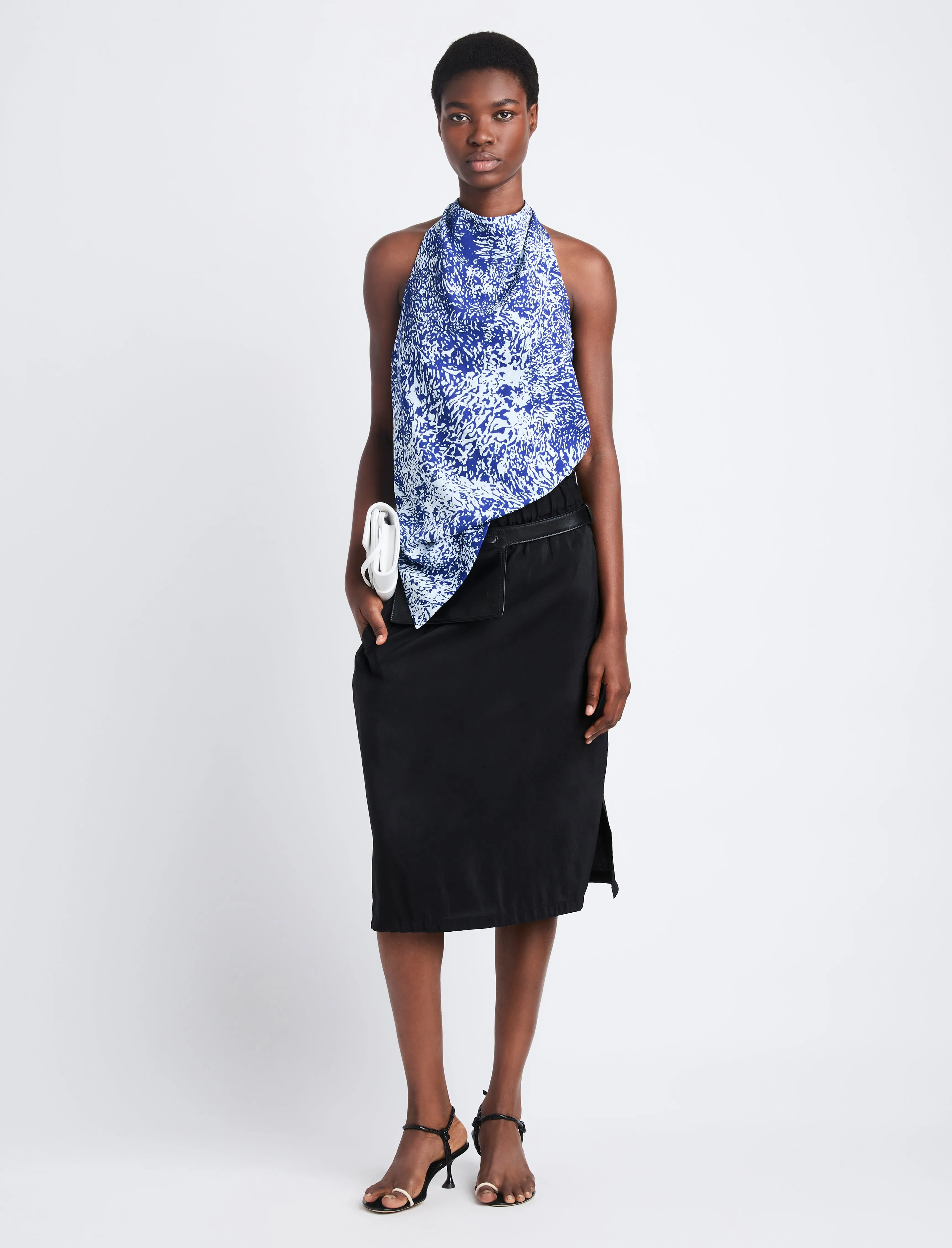 Theda Top in Printed Viscose Crepe sold by Proenza Schouler product image thumbnail 3