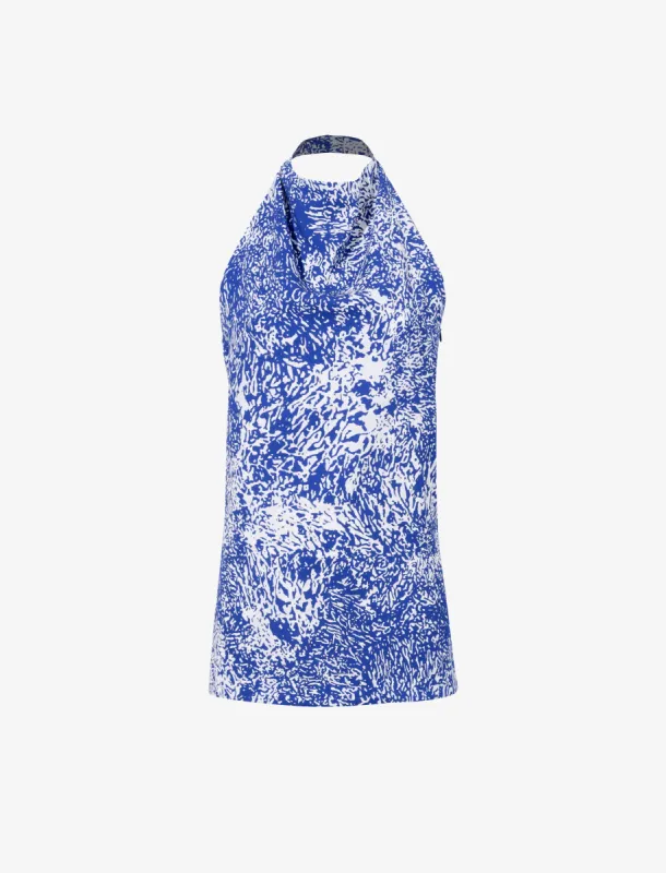 Theda Top in Printed Viscose Crepe made by Proenza Schouler