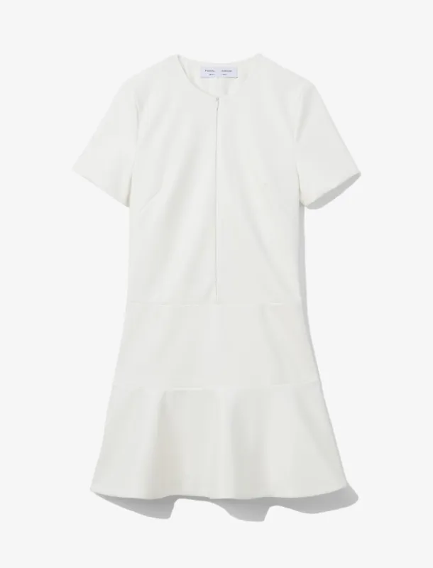 Faux Leather Ruffle Mini Dress made by Proenza Schouler