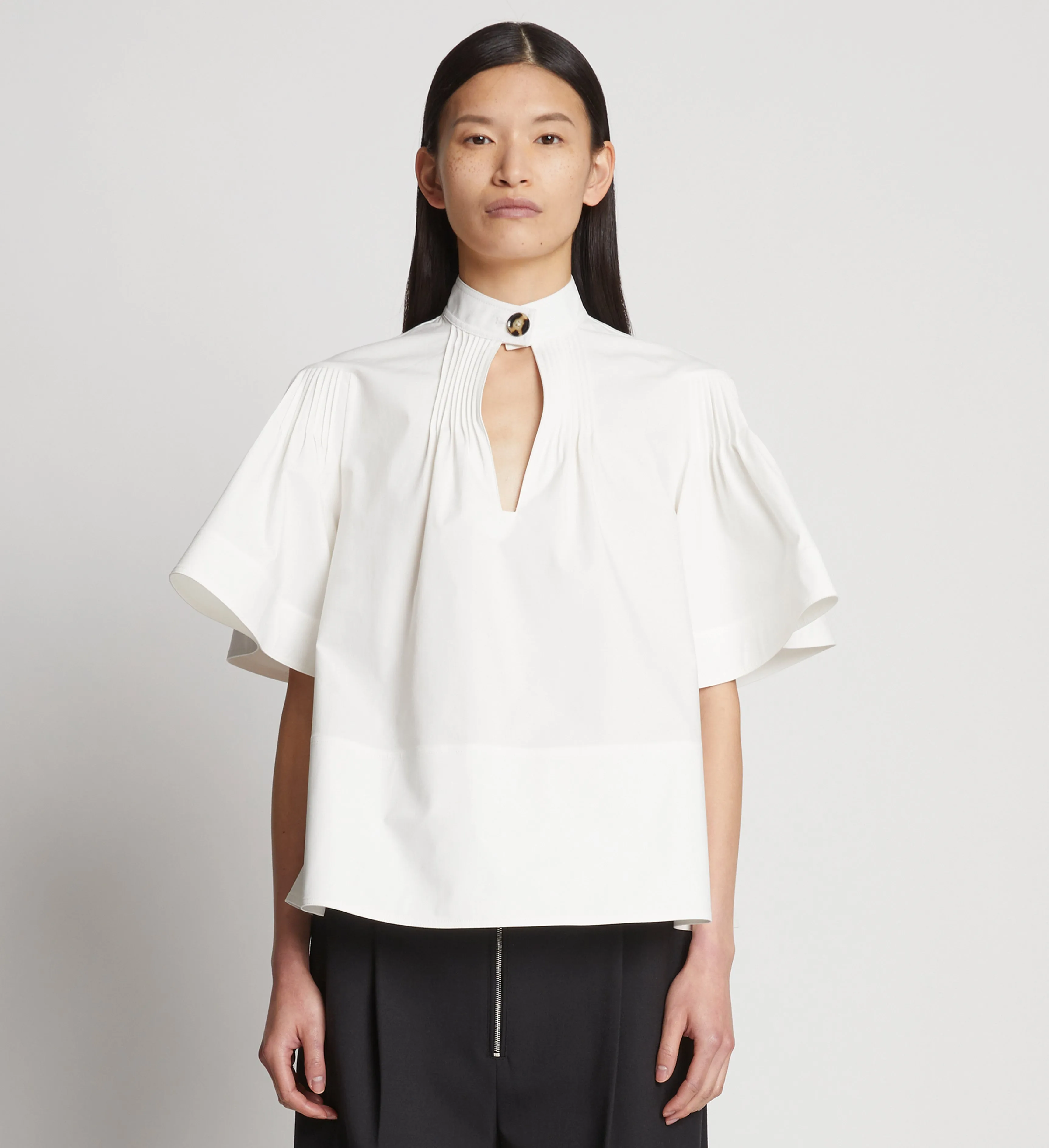 Poplin Pintuck Top sold by Proenza Schouler product image thumbnail 2