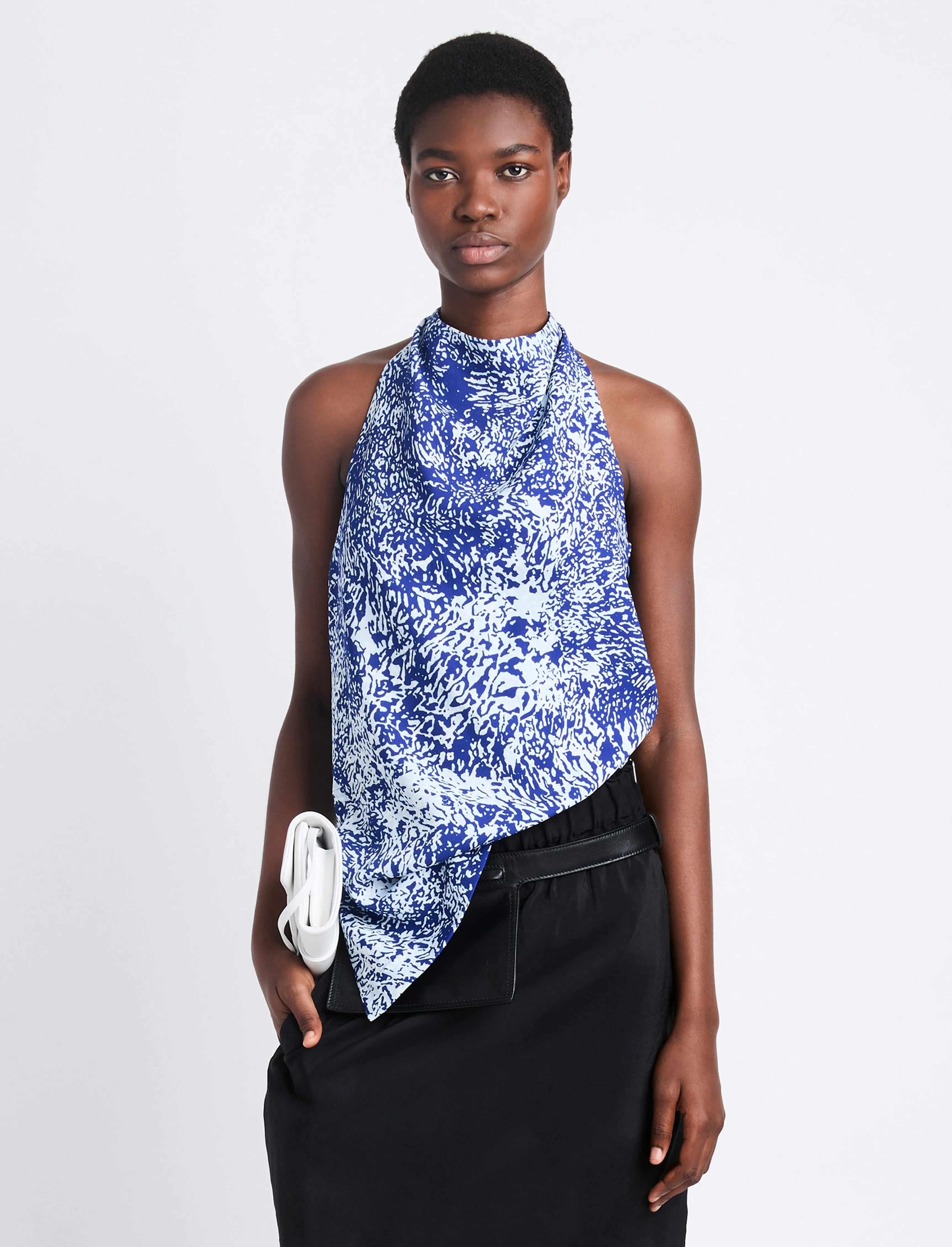 Theda Top in Printed Viscose Crepe sold by Proenza Schouler product image thumbnail 2