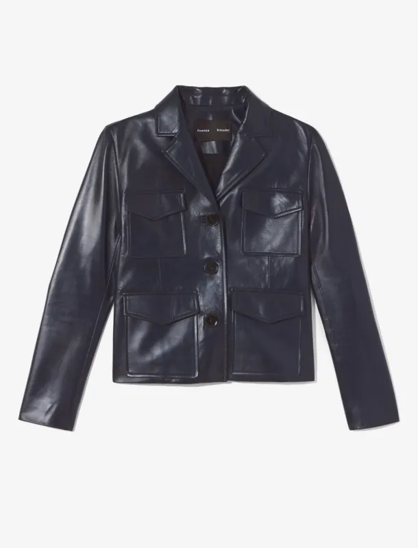 Glossy Leather Jacket sold by Proenza Schouler