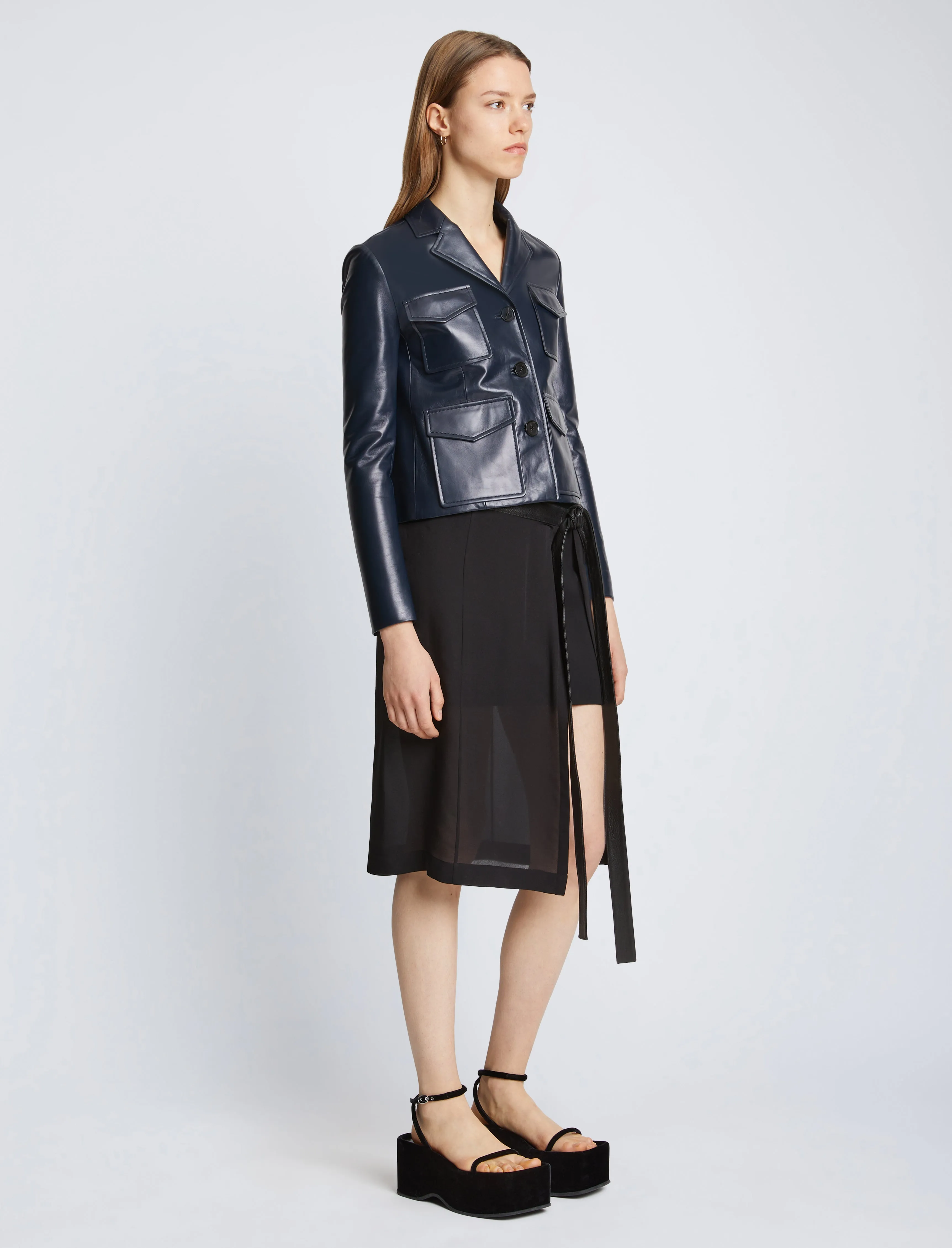Glossy Leather Jacket sold by Proenza Schouler product image thumbnail 4