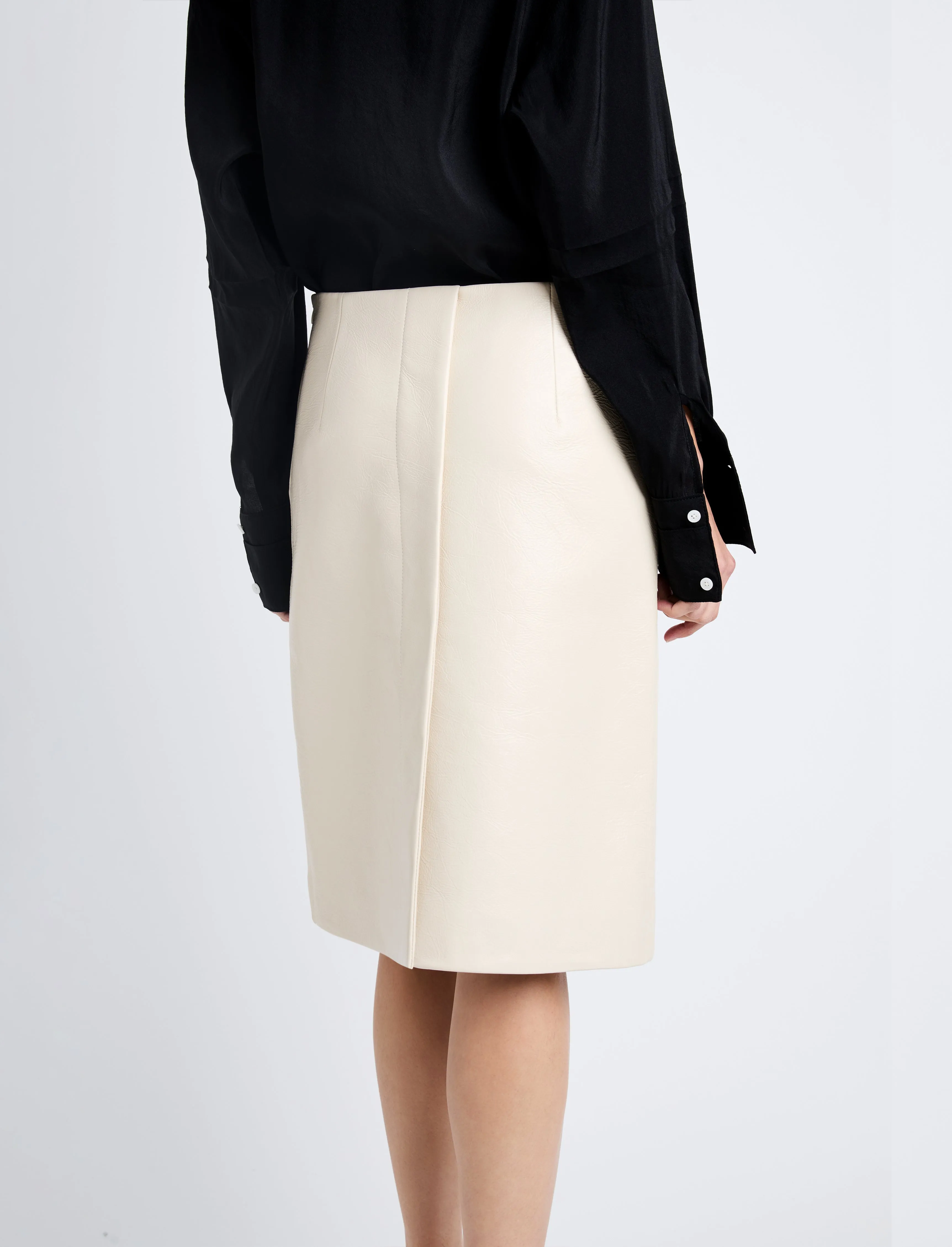 Adele Skirt in Lacquered Leather sold by Proenza Schouler product image thumbnail 5