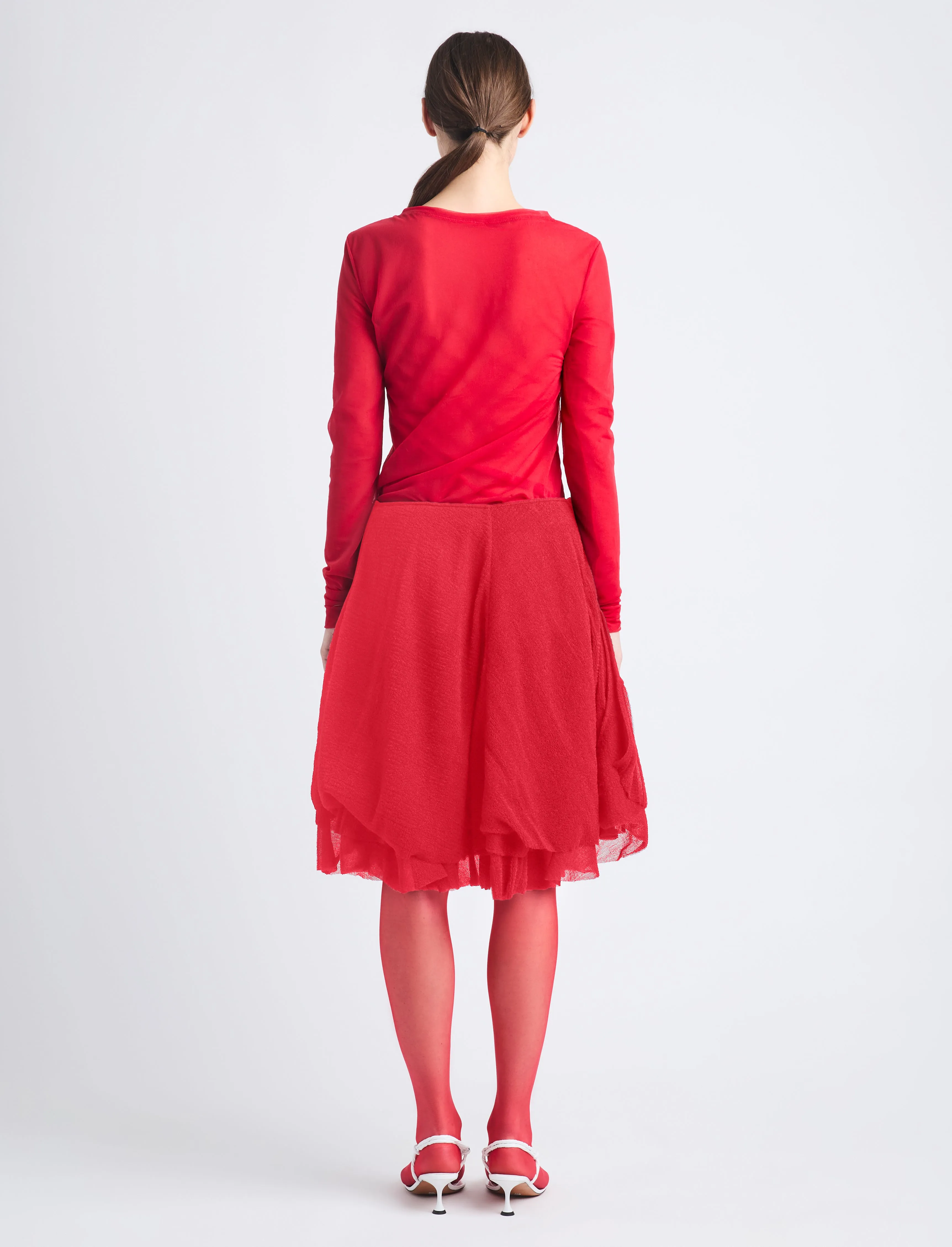 Dara Layered Top in Technical Nylon Jersey sold by Proenza Schouler product image thumbnail 4