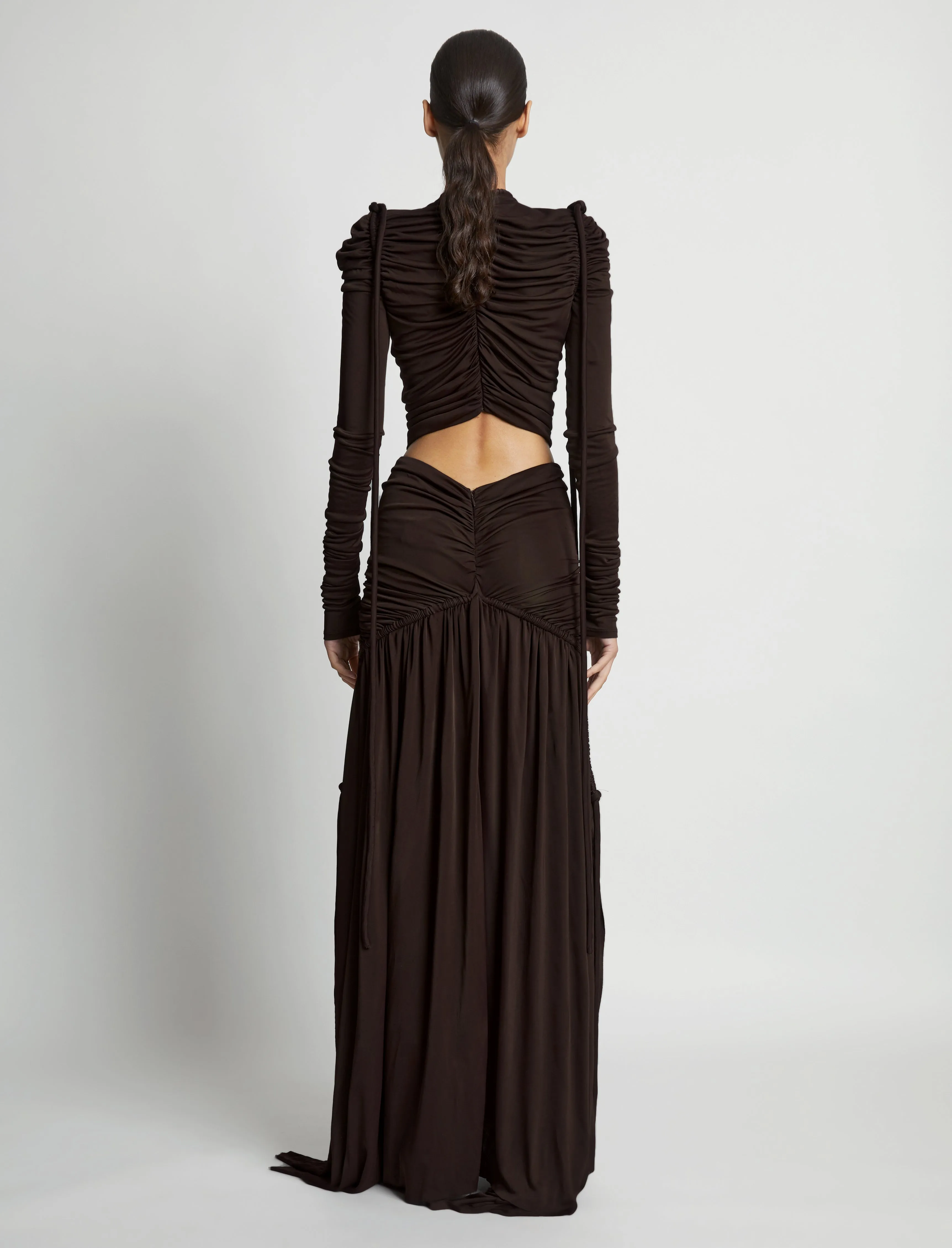 Viscose Jersey Cinched Cut Out Dress sold by Proenza Schouler product image thumbnail 4
