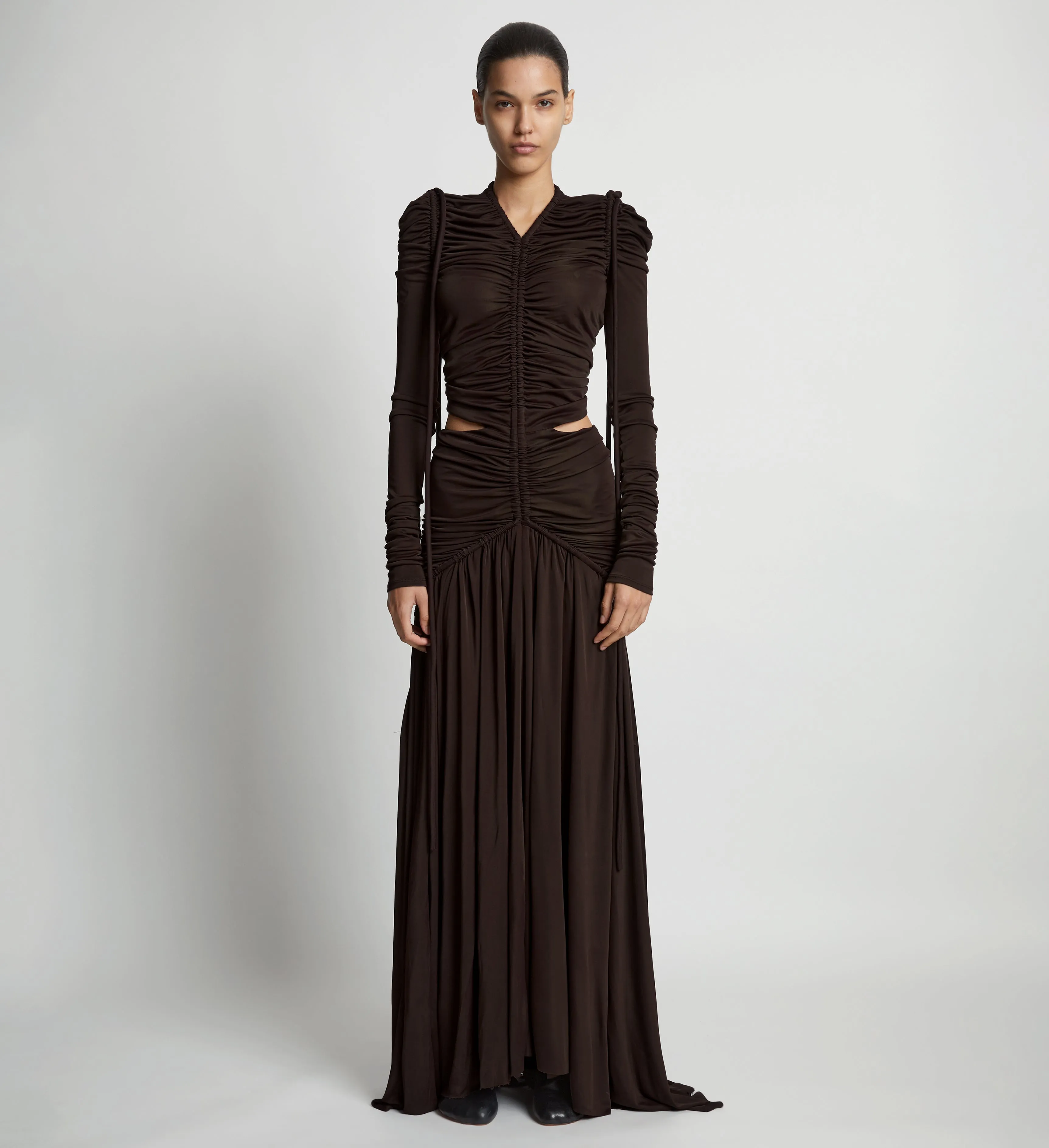 Viscose Jersey Cinched Cut Out Dress sold by Proenza Schouler product image thumbnail 2