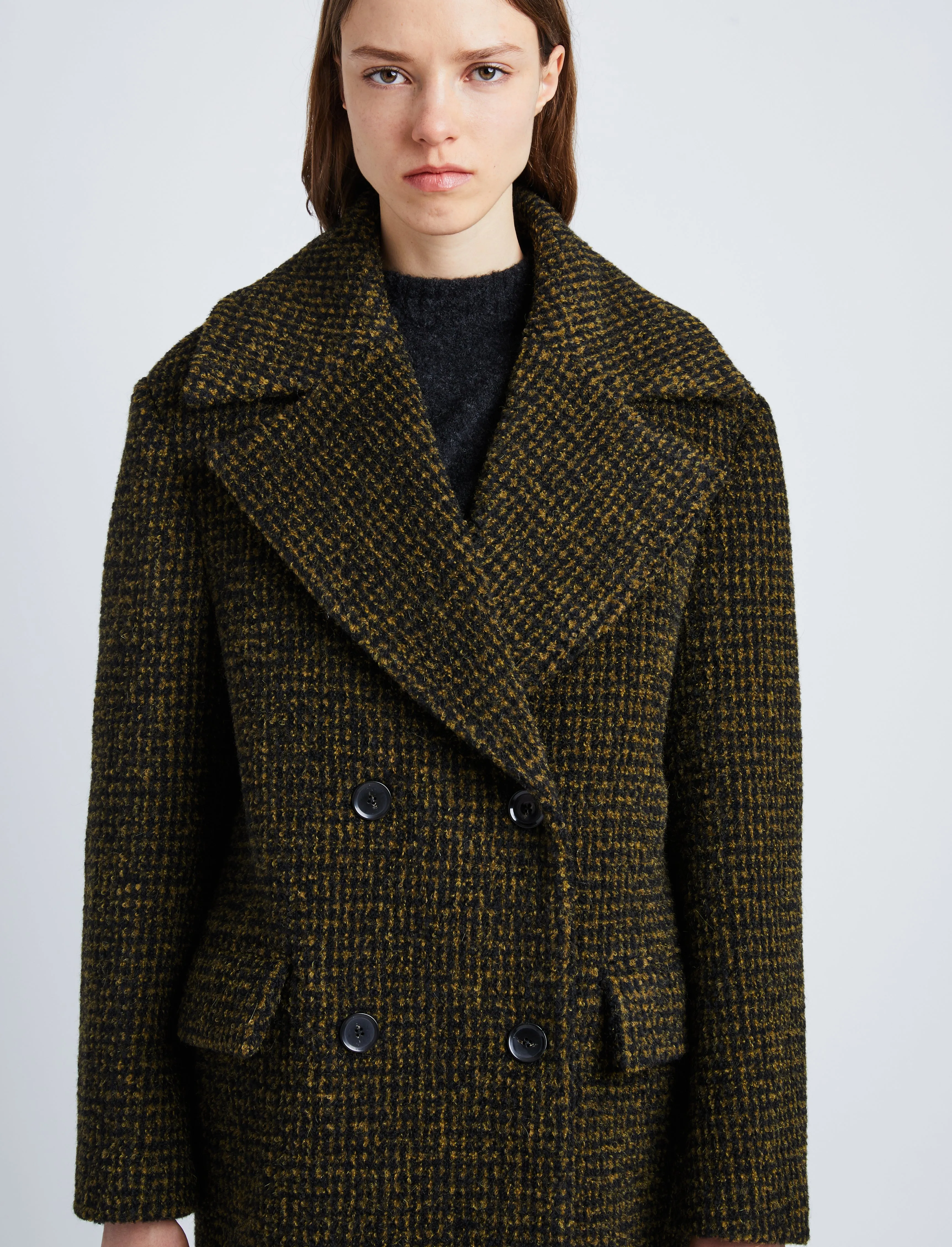 Melange Wool Boucle Coat sold by Proenza Schouler product image thumbnail 5