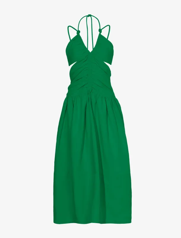 Viscose Linen Ruched Dress sold by Proenza Schouler