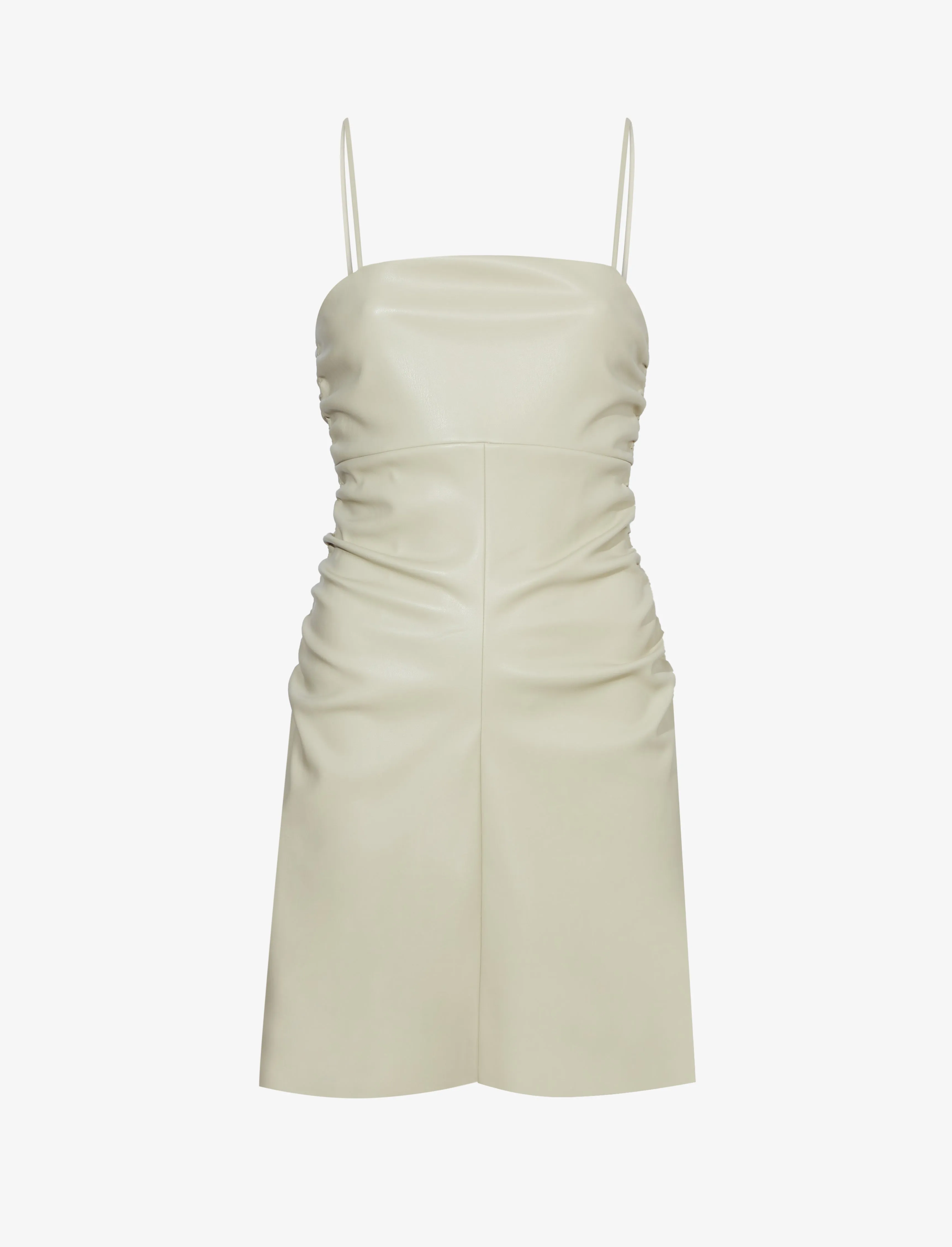 Faux Leather Ruched Mini Dress sold by Proenza Schouler