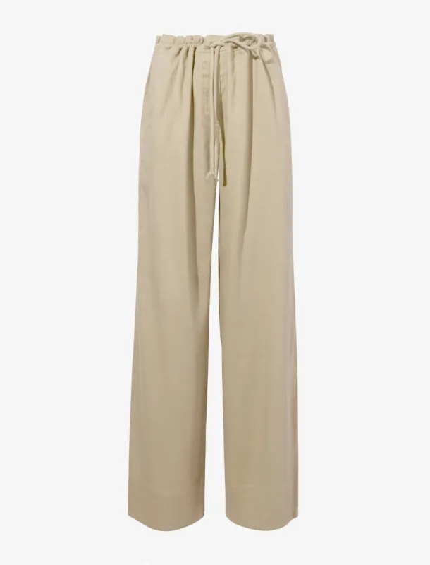 Jade Pant in Eco Stretch Linen Viscose sold by Proenza Schouler