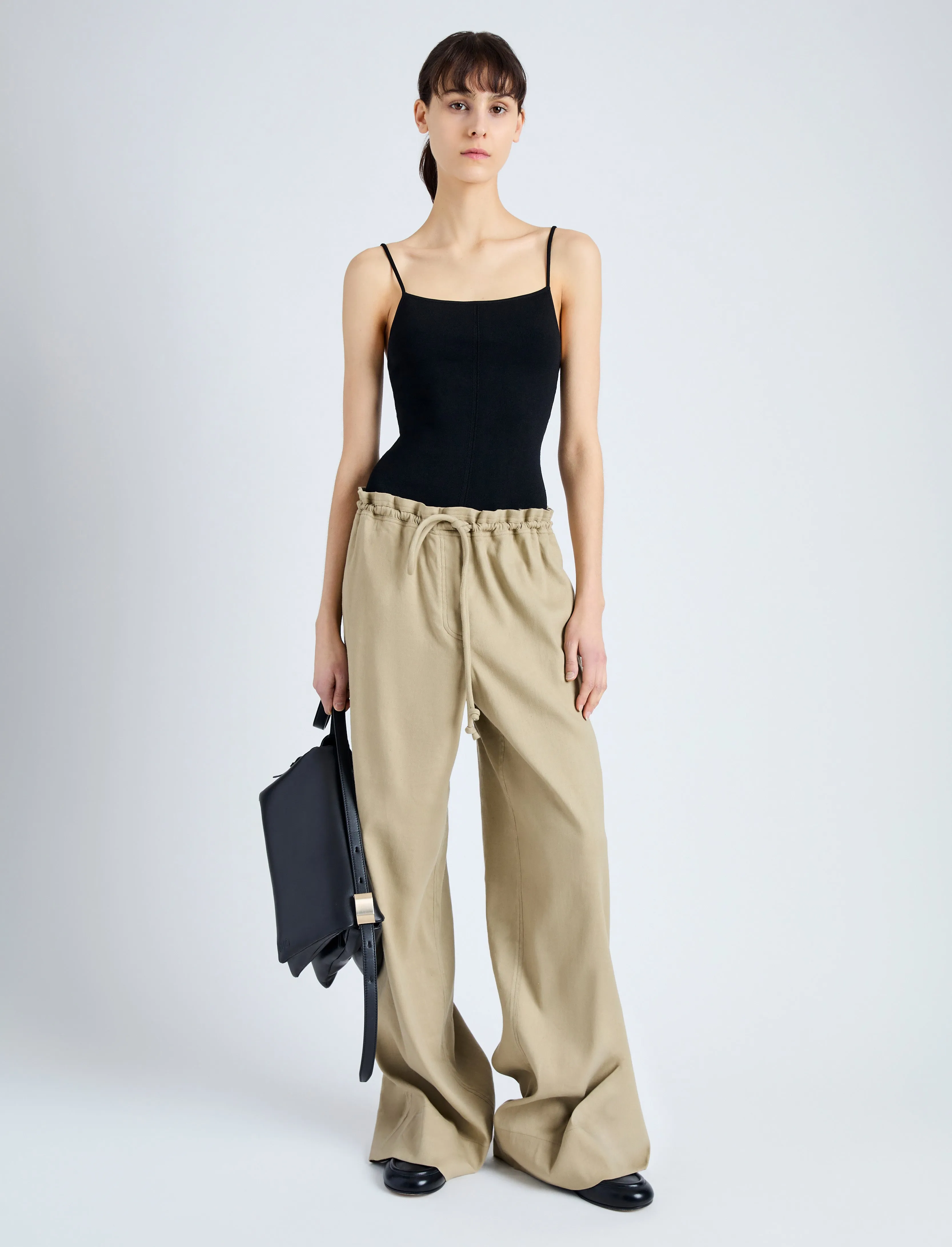 Jade Pant in Eco Stretch Linen Viscose sold by Proenza Schouler product image thumbnail 2