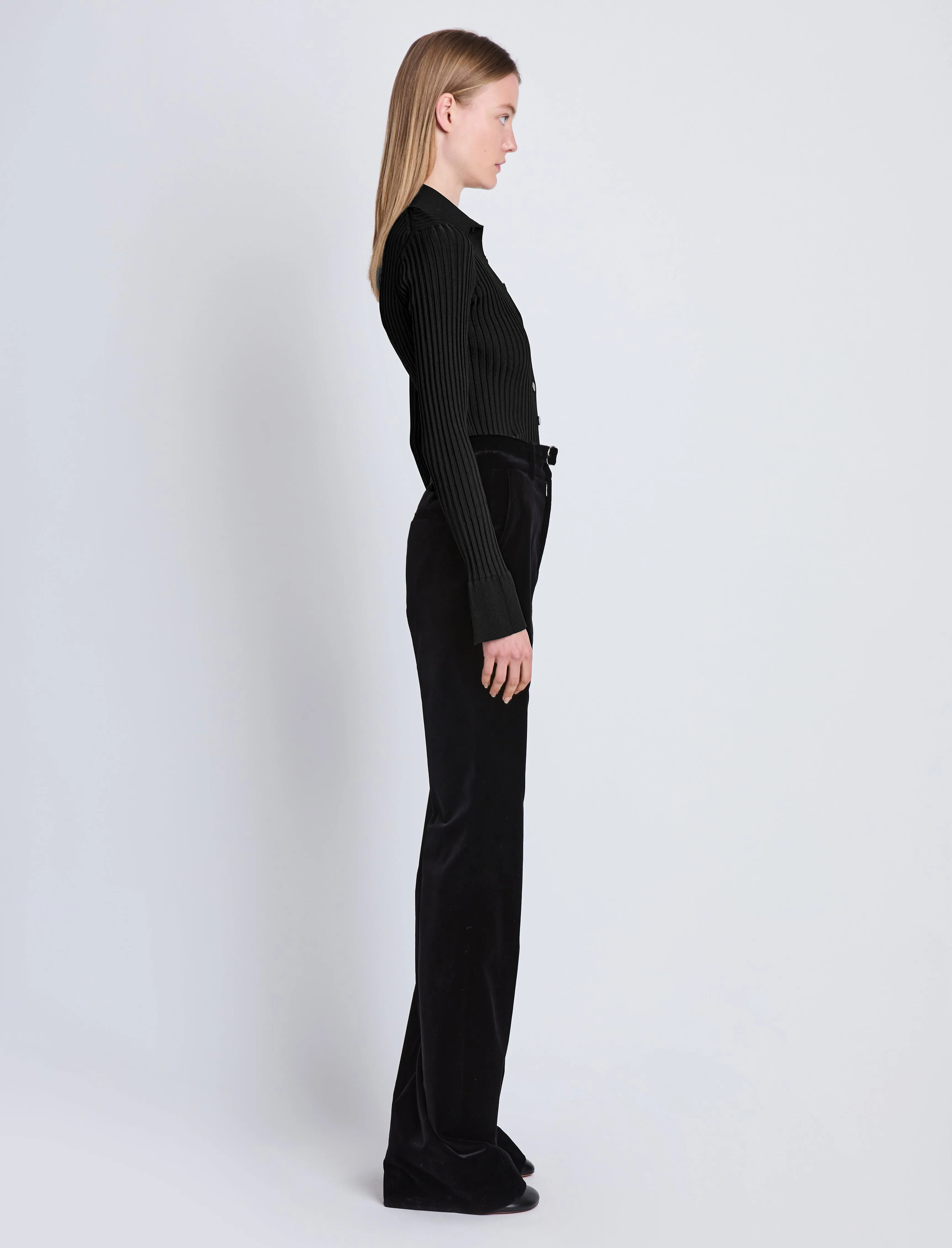 Carla Sweater in Midweight Viscose Rib sold by Proenza Schouler product image thumbnail 4