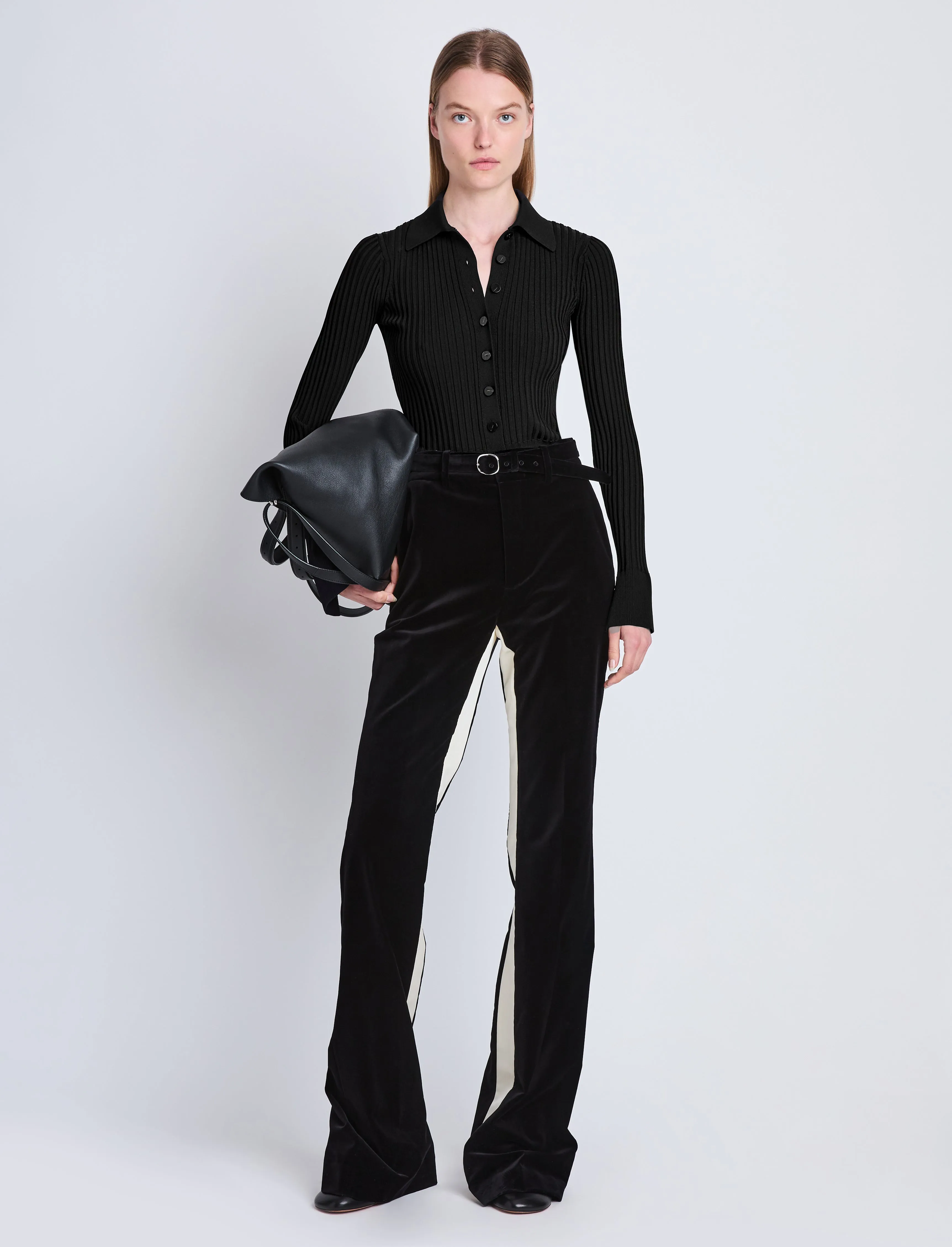 Carla Sweater in Midweight Viscose Rib sold by Proenza Schouler product image thumbnail 3