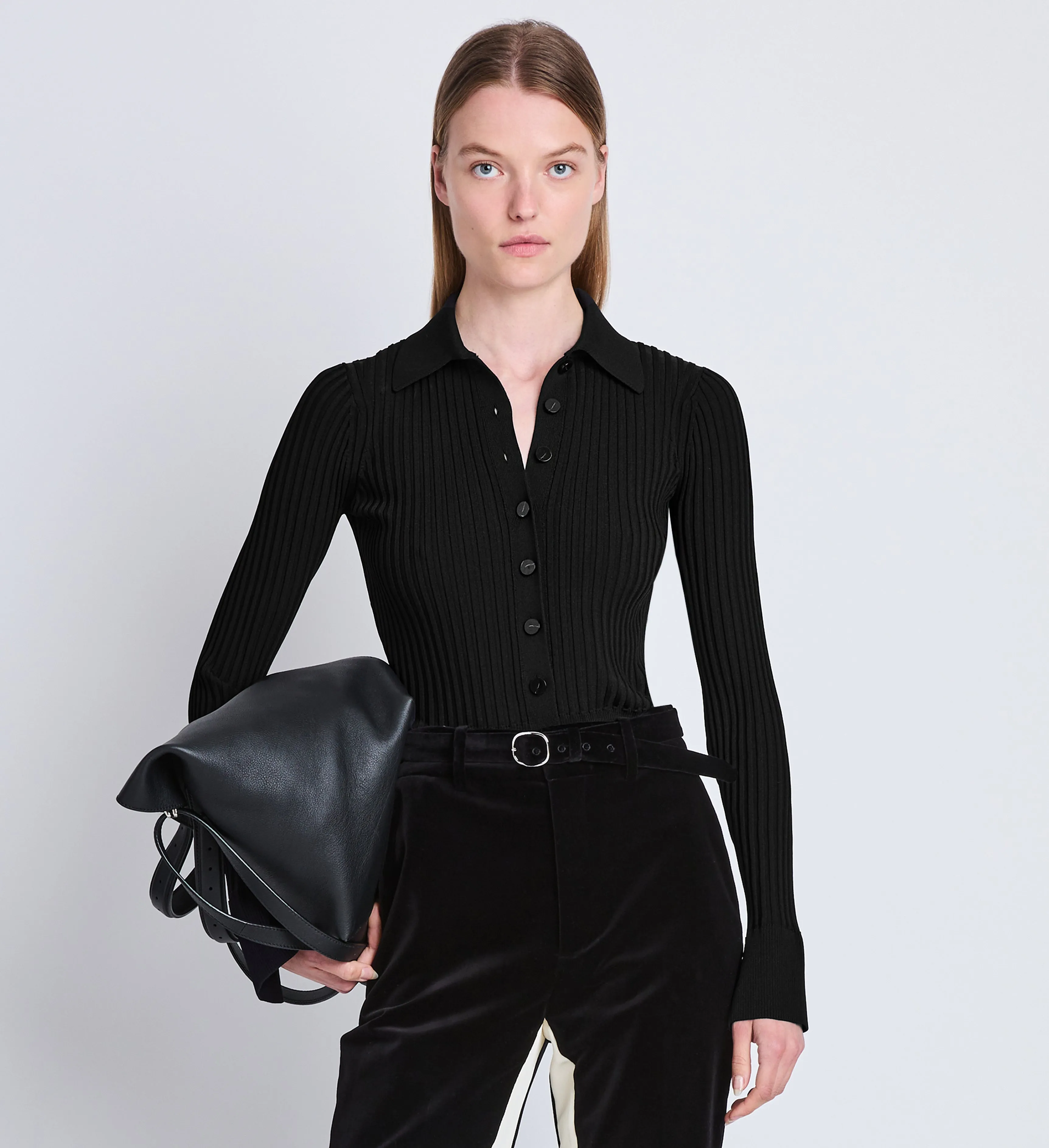 Carla Sweater in Midweight Viscose Rib sold by Proenza Schouler product image thumbnail 2