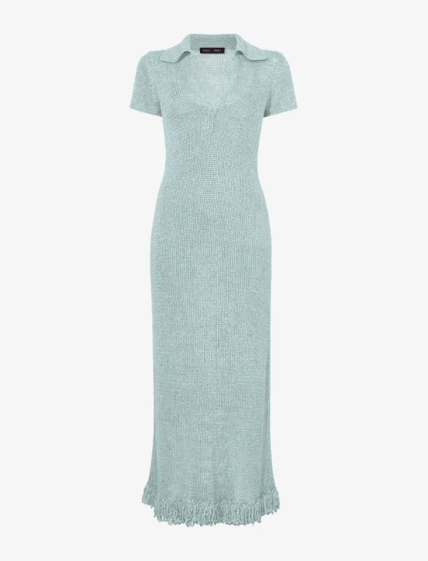 Ribbon Crochet Fringe Dress made by Proenza Schouler